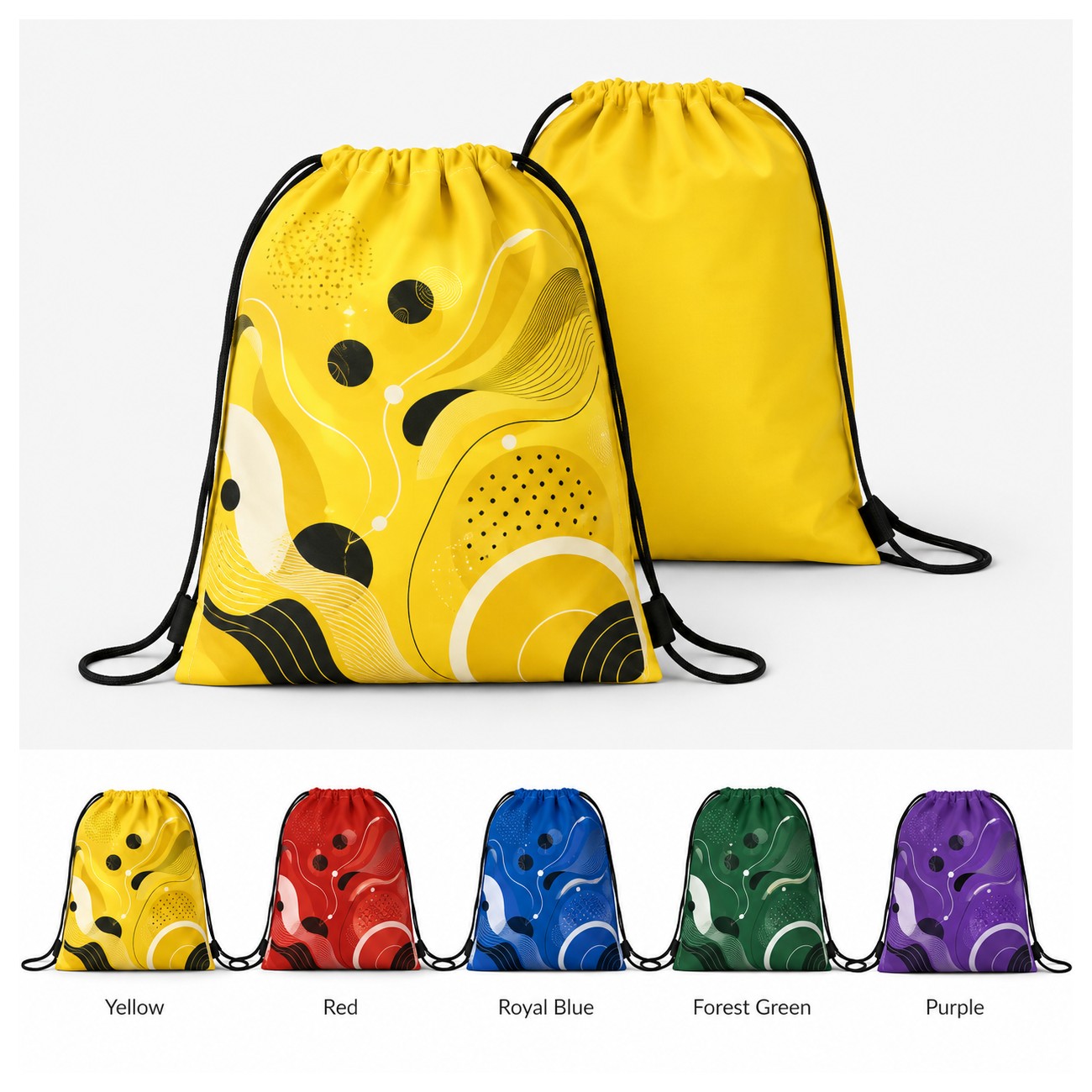Superhero Cape Drawstring Backpack