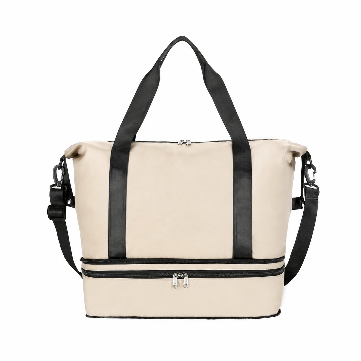 Gym Roomy Duffel Bag — Beige