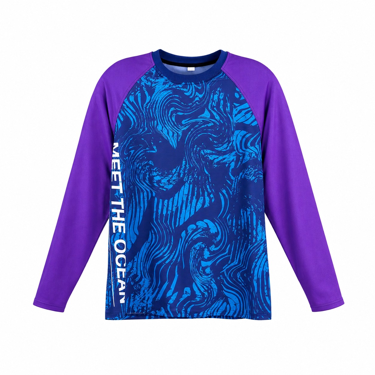 Unisex Long-Sleeve Fishing Shirt — Purple
