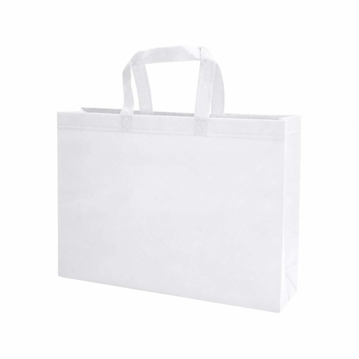 Heat-Sealed Edge Tote Bag — White