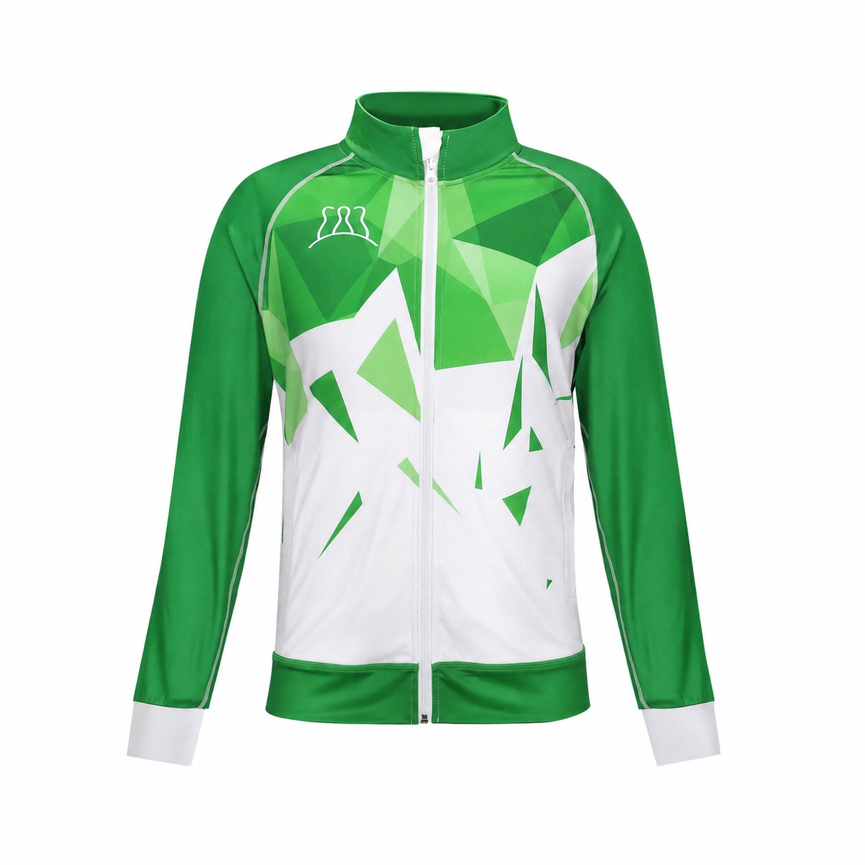 Full Zip Raglan Training Jacket — Green