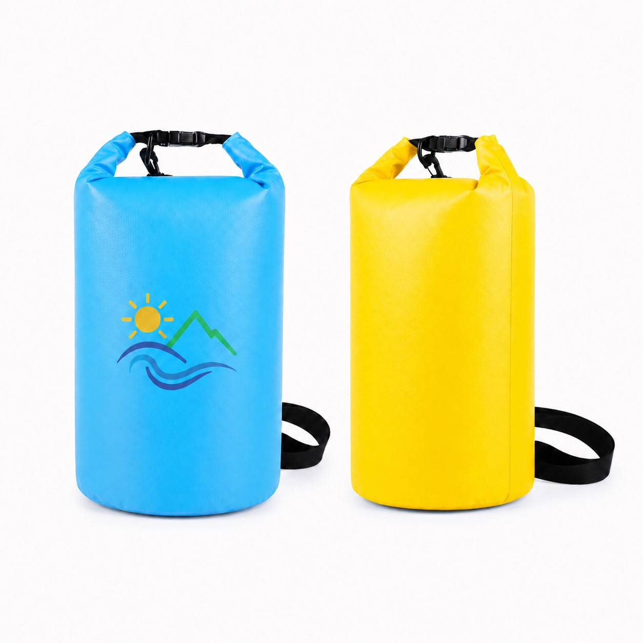 Compact Waterproof PVC Roll Top Backpack