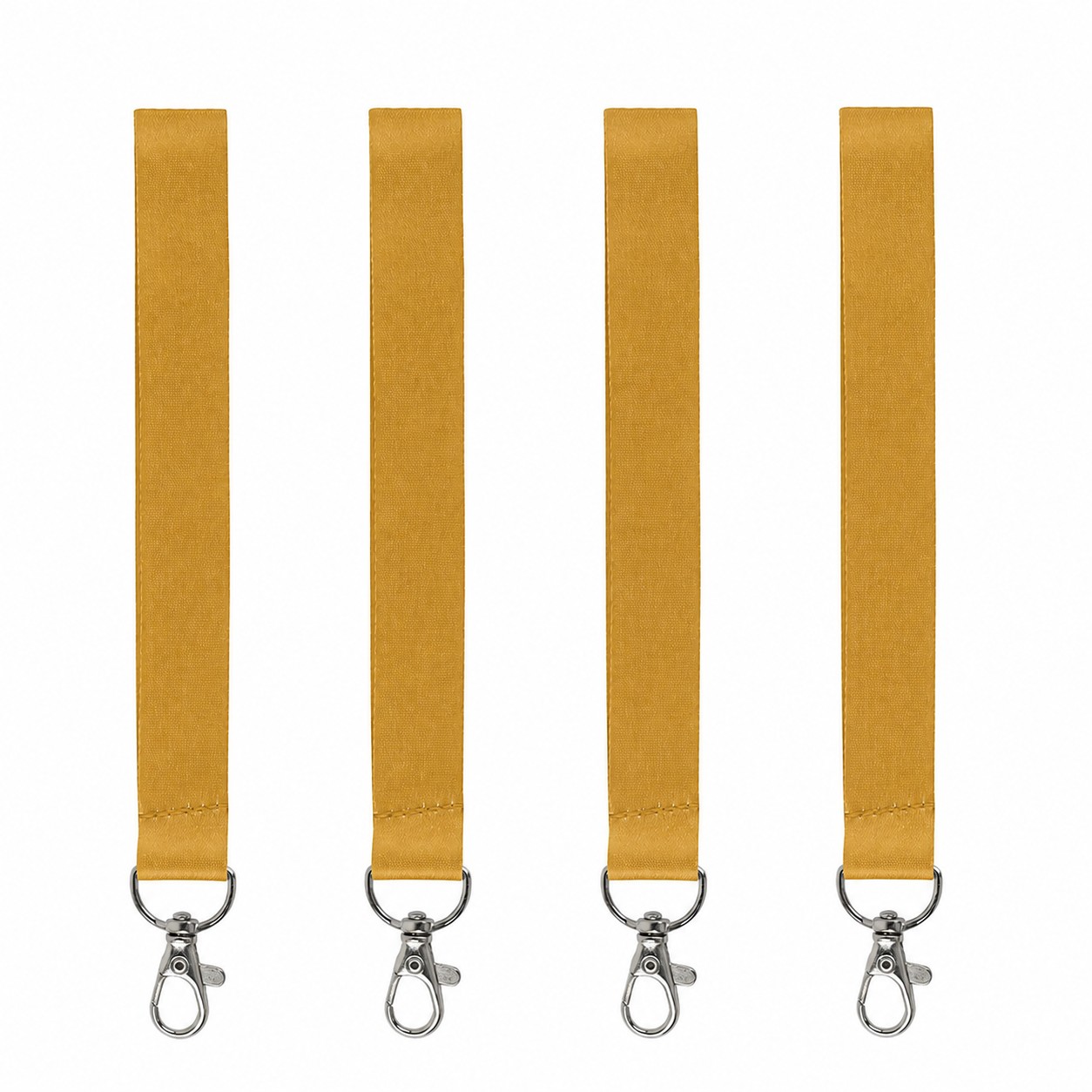 Polyester Wrist Keychain Strap — Brass Gold