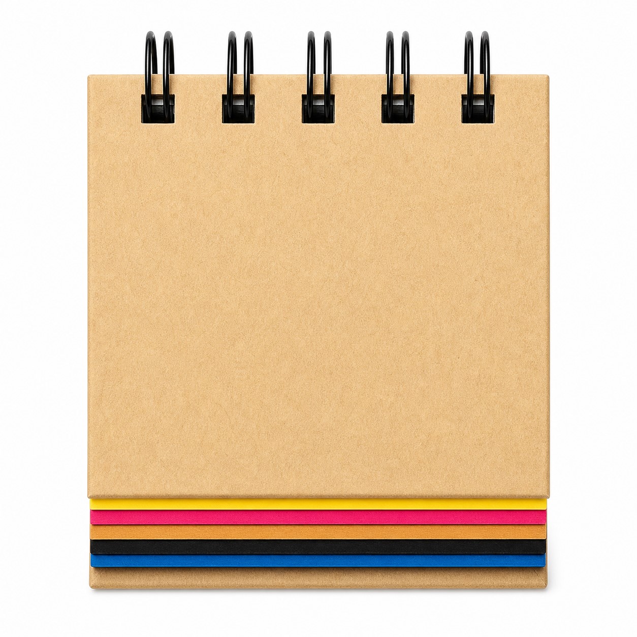 Mini Kraft Spiral Notebook With Removable Sticky Notes — view 2