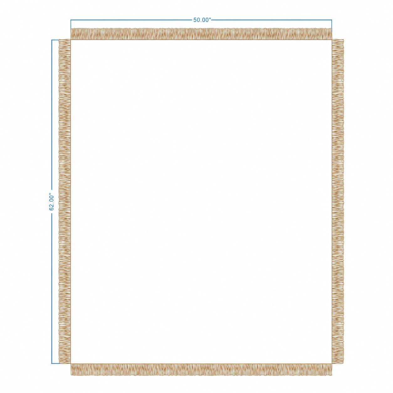 Jacquard Woven Throw Blanket — Tan Beige