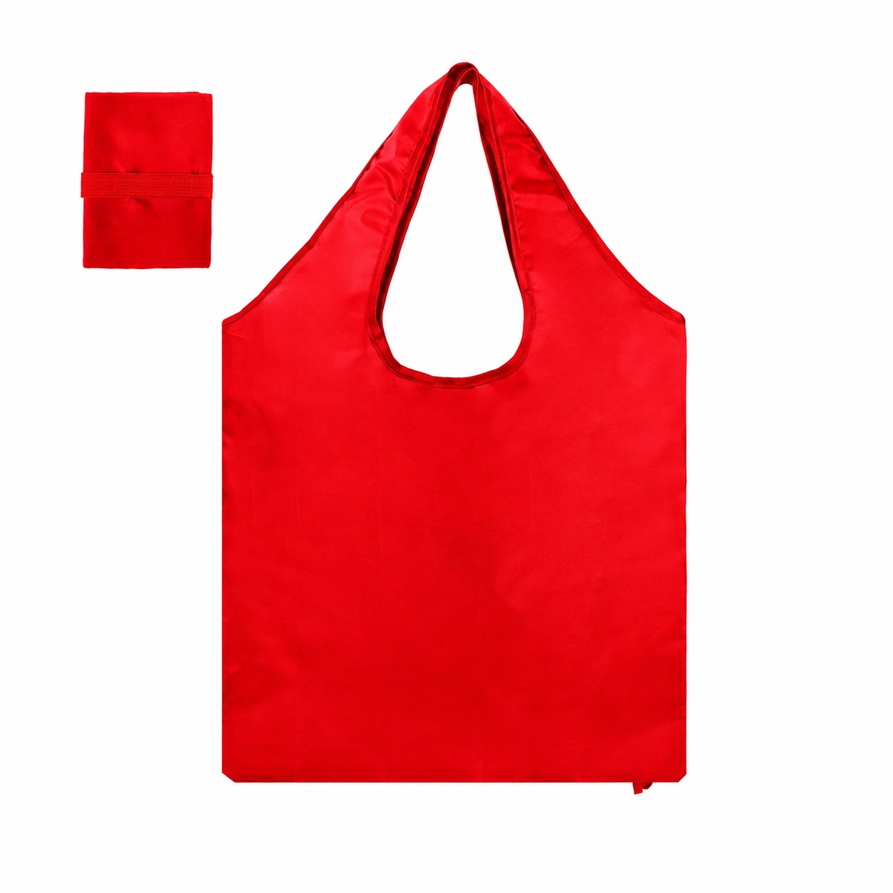 210T Polyester Tote Bag — Red
