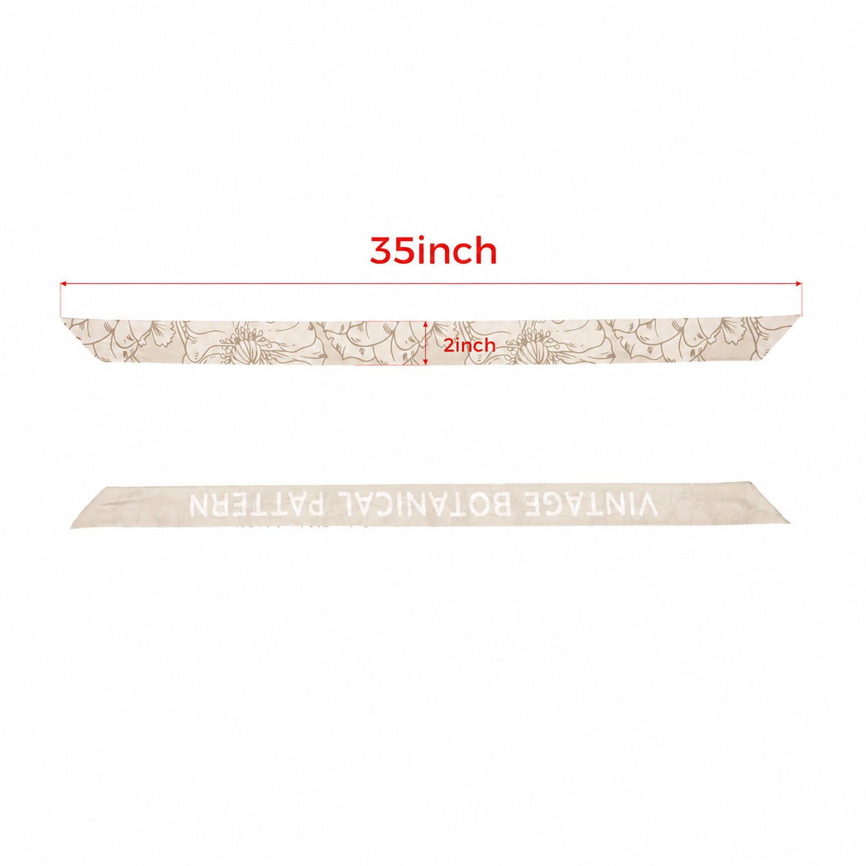 50D Polyester Smooth Surface Scarf — Natural Beige
