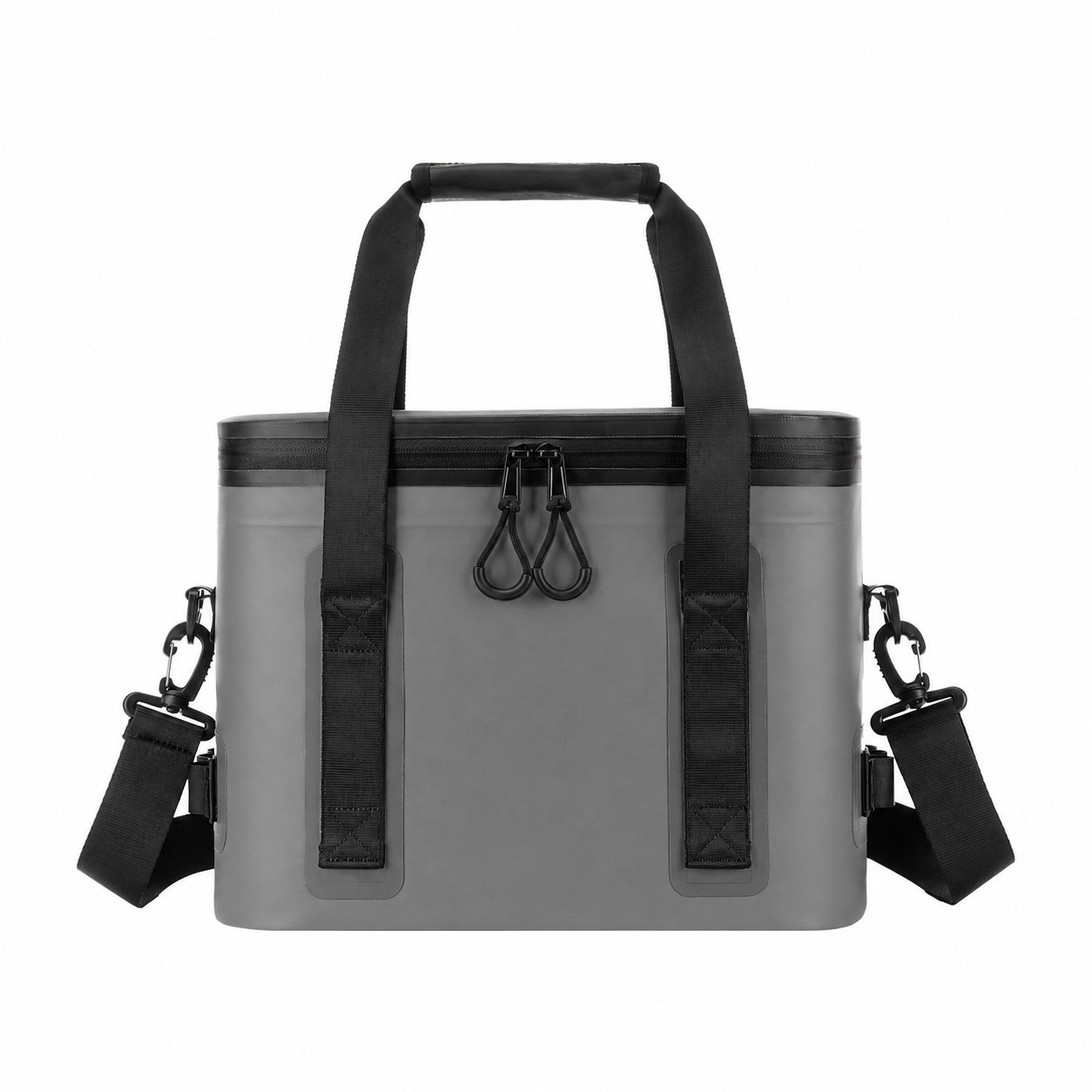 16 Can Tarpaulin Cooler Bag — Gray