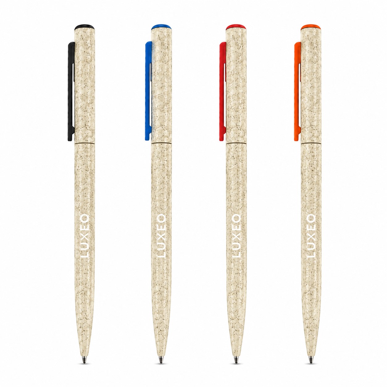 Wheat Straw Pocket Clip Ballpoint Pen