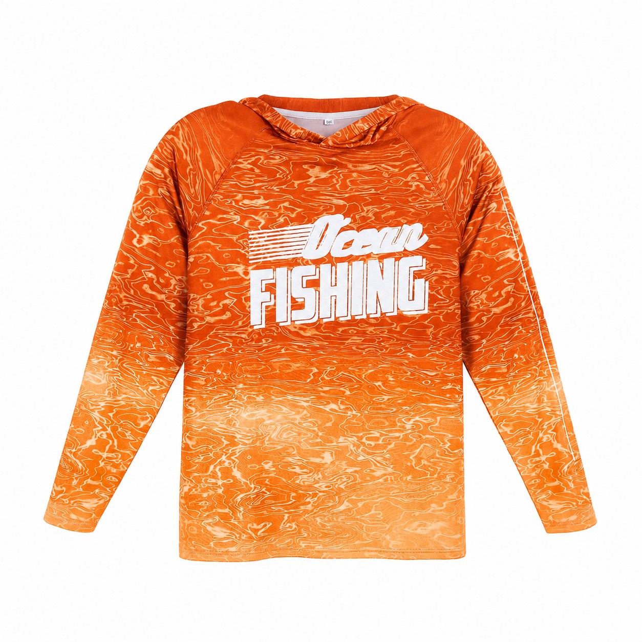 Fishing Sun Hoodie — Orange