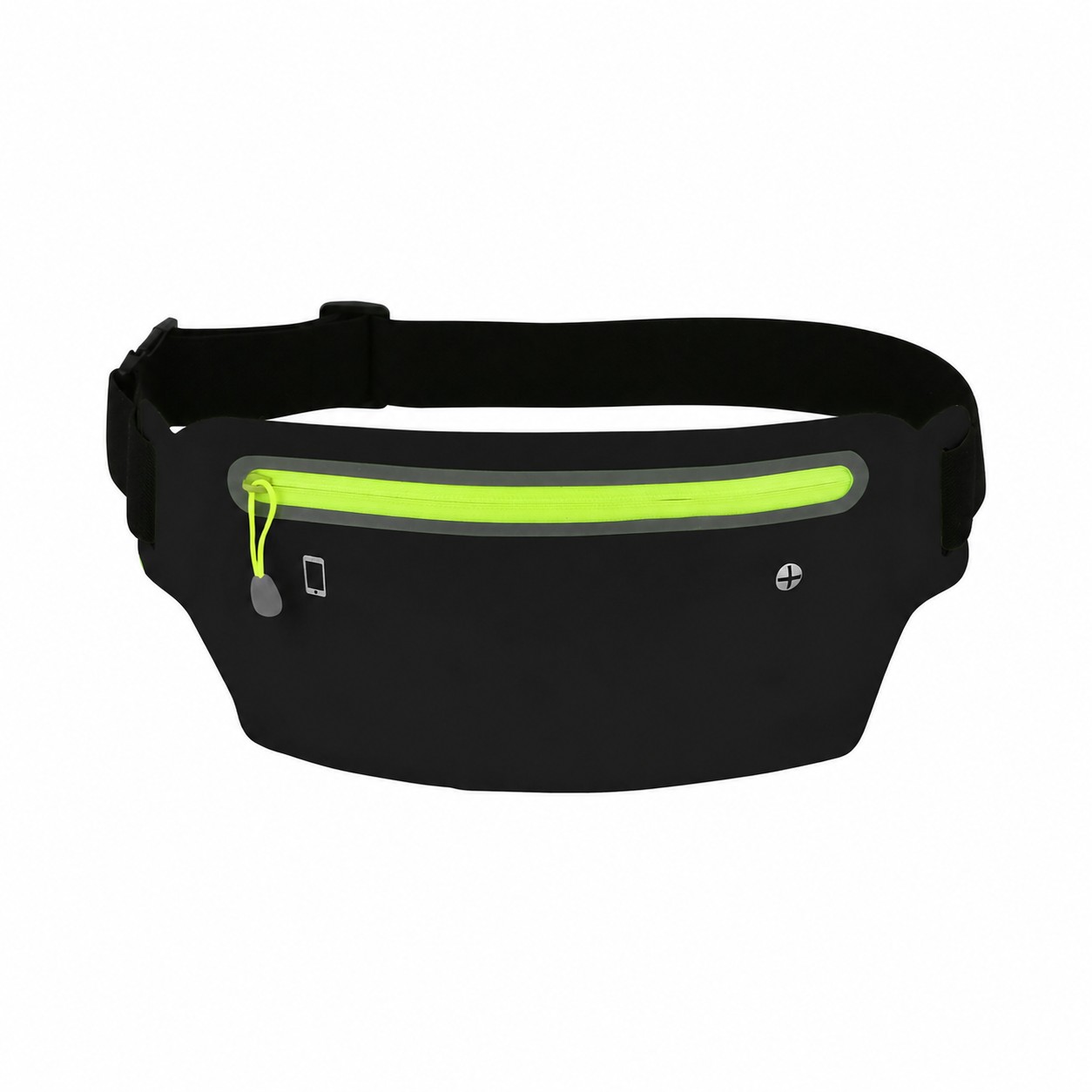 Spandex Running Fanny Pack — Lime Green