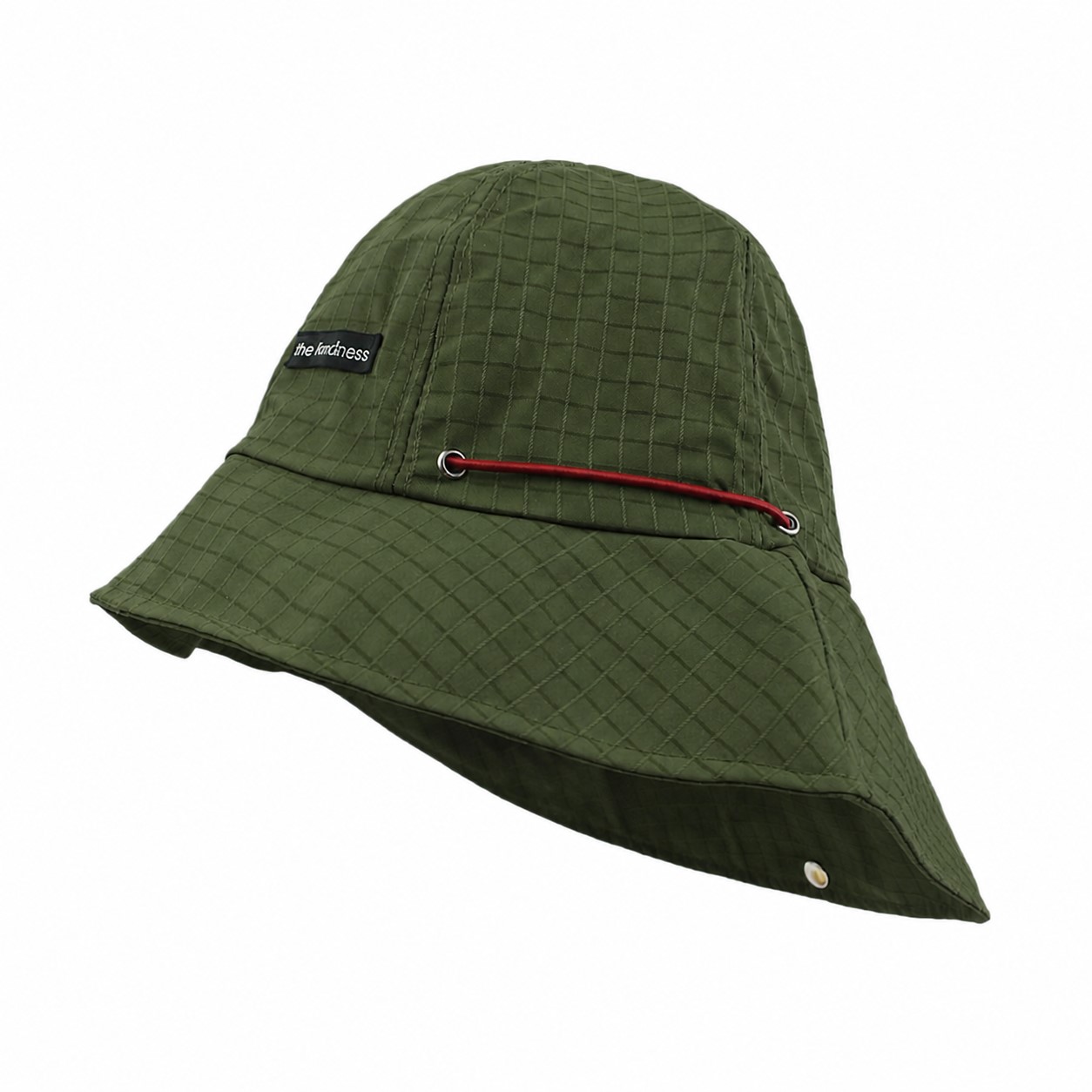 Polyester Foldable Bucket Shade Hat — Army Green