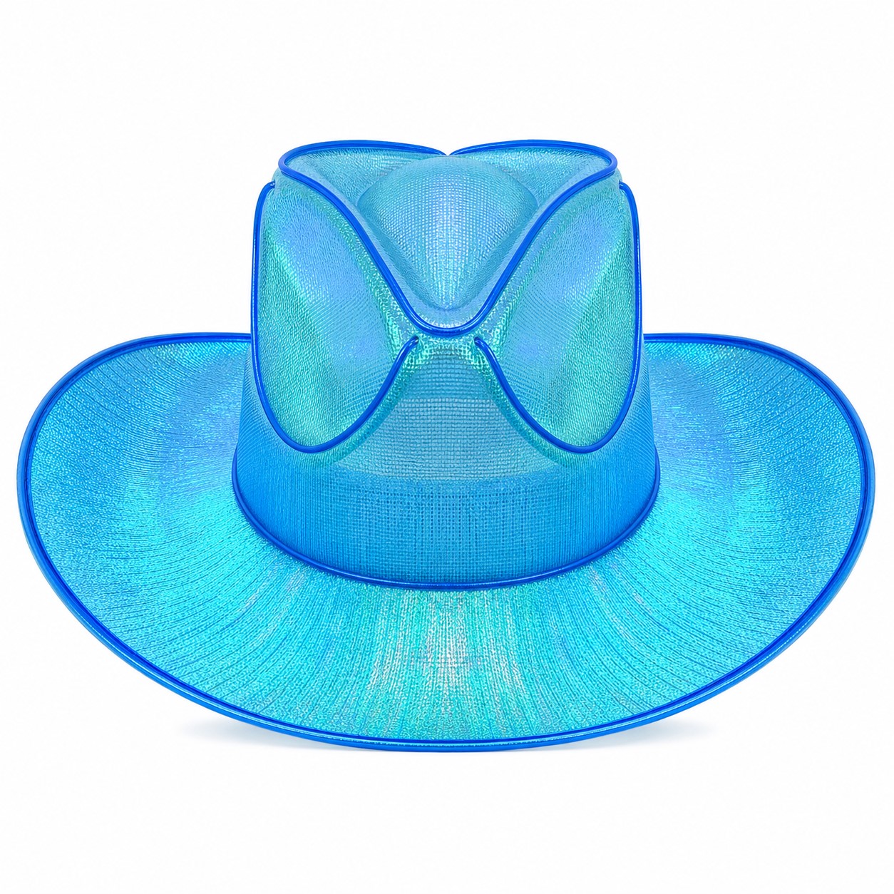 Multicolor LED Wide Brim Cowboy Hat — view 2