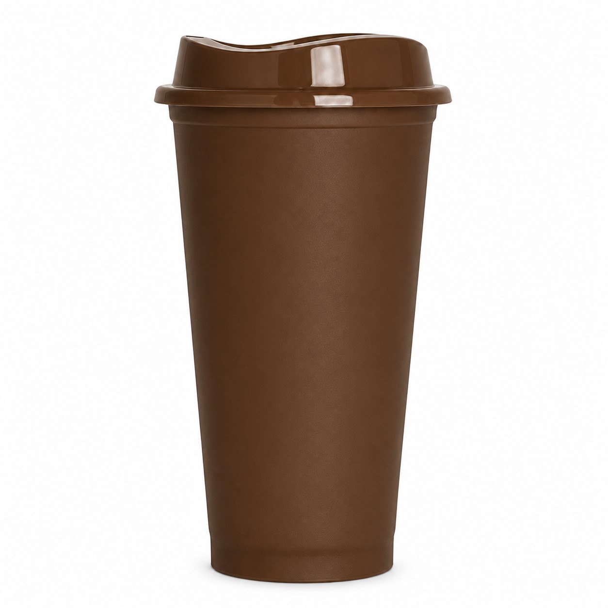 Color Changing 16 Oz Plastic Cup — Brown