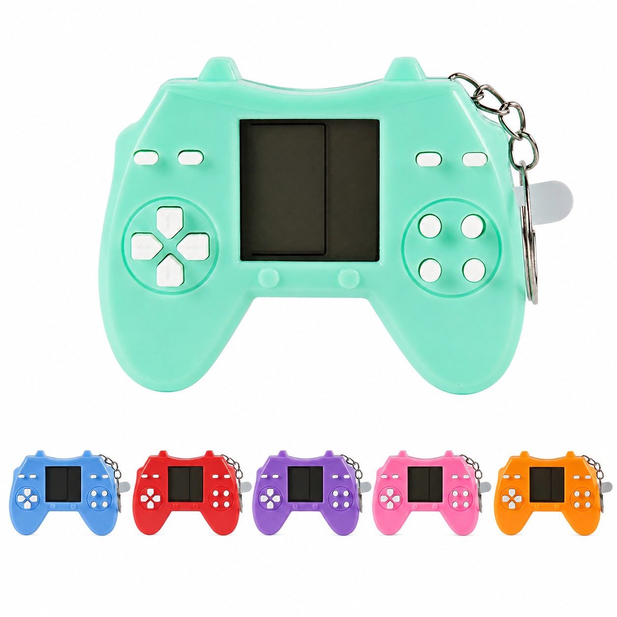 Mini ABS Brick Game Keychain