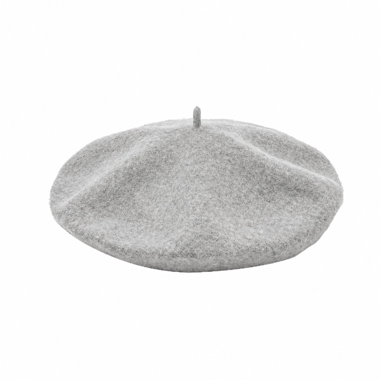 Polyester Vintage Beret Painter Hat — Light Gray