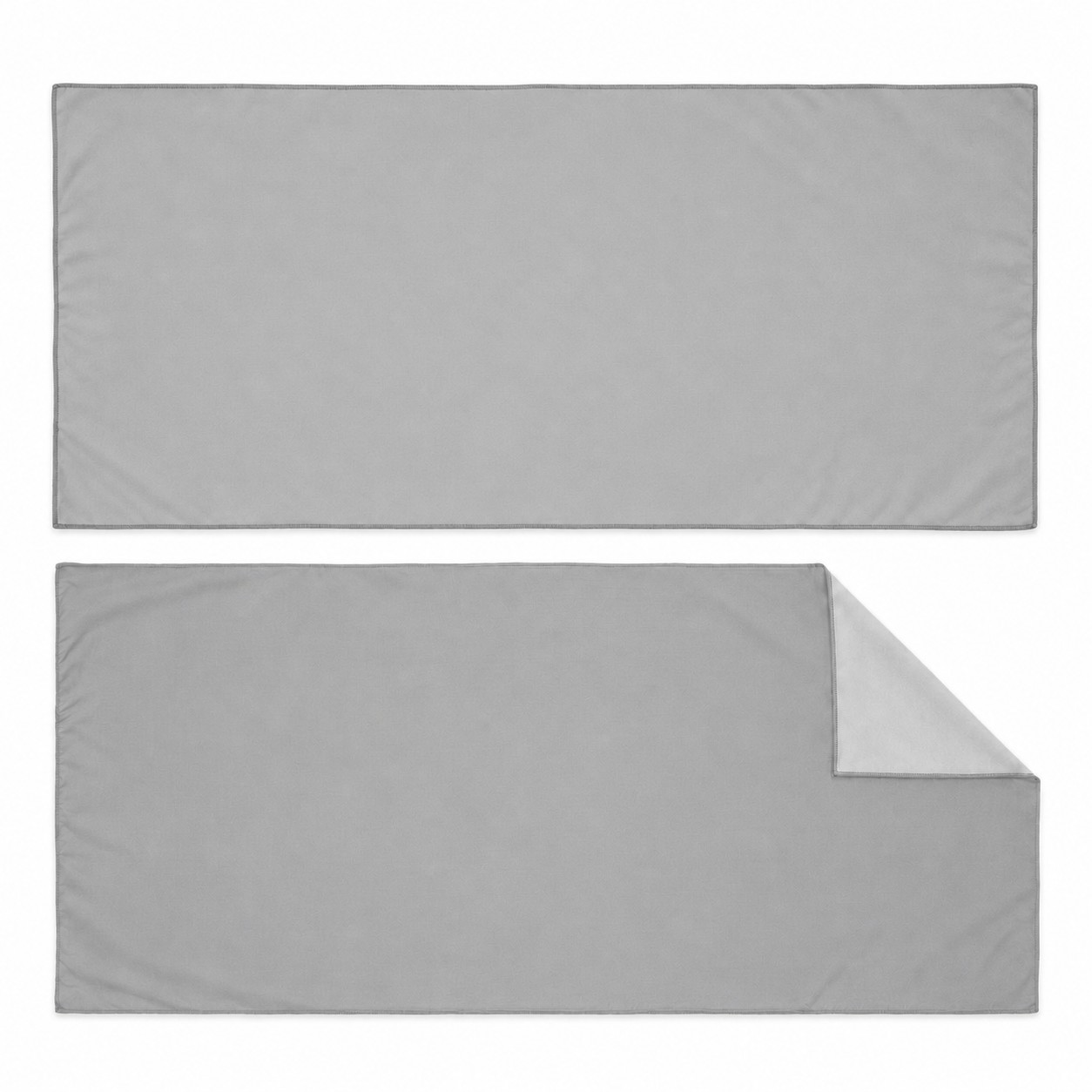 Microfiber Polyester Beach Towel — Nickel Silver