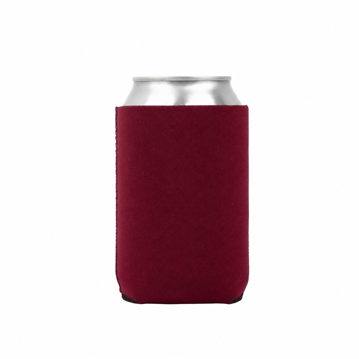 12 Oz Neoprene Can Cooler — Burgundy Red