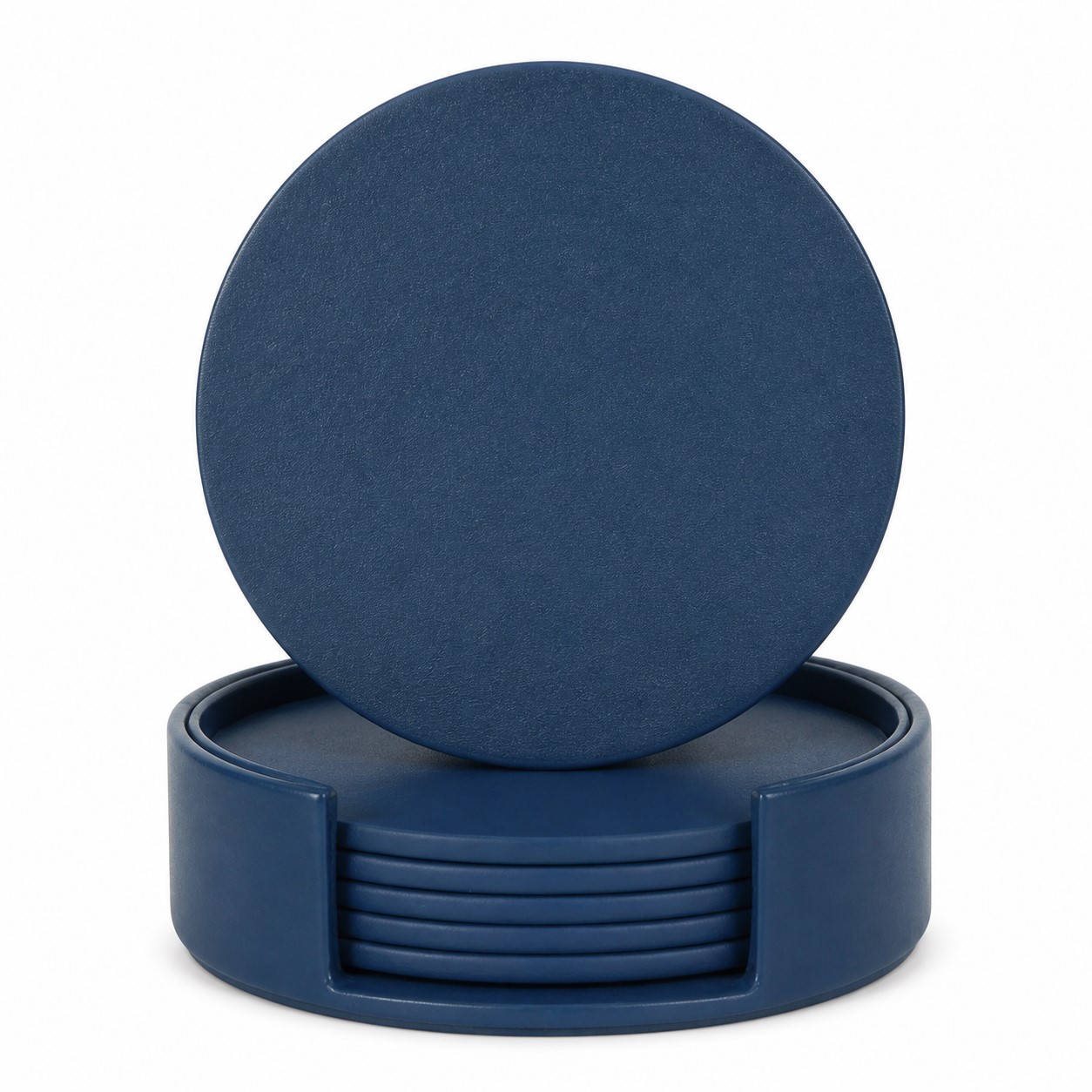Round Silicone Drink Coasters With Holder — view 2