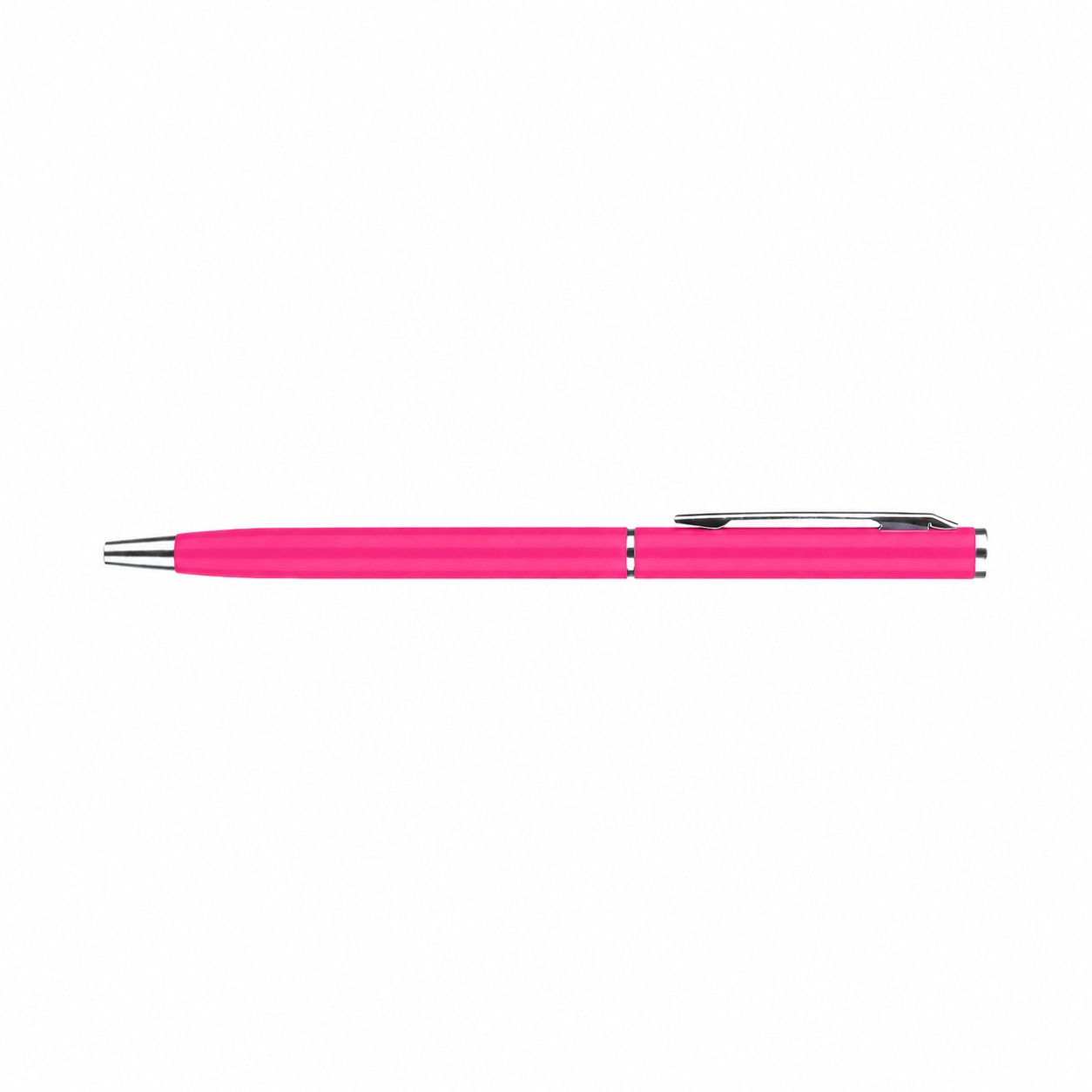 Slim Metal Barrel Twist Pen — Pink