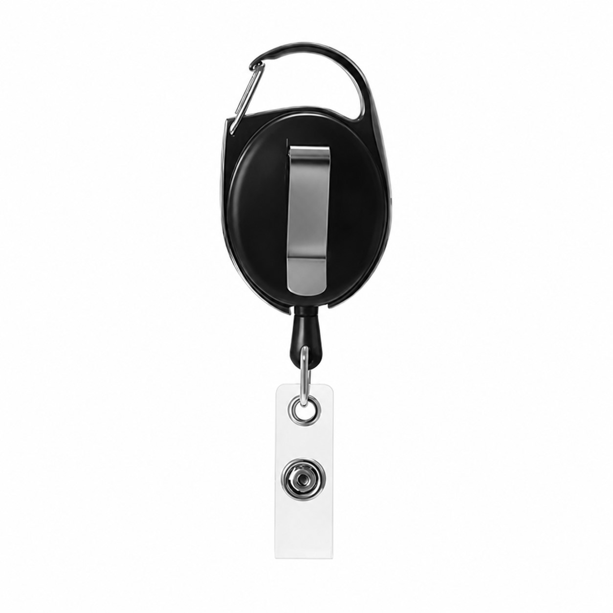 Oval ABS Badge Reel With Snap ID Strap — view 2