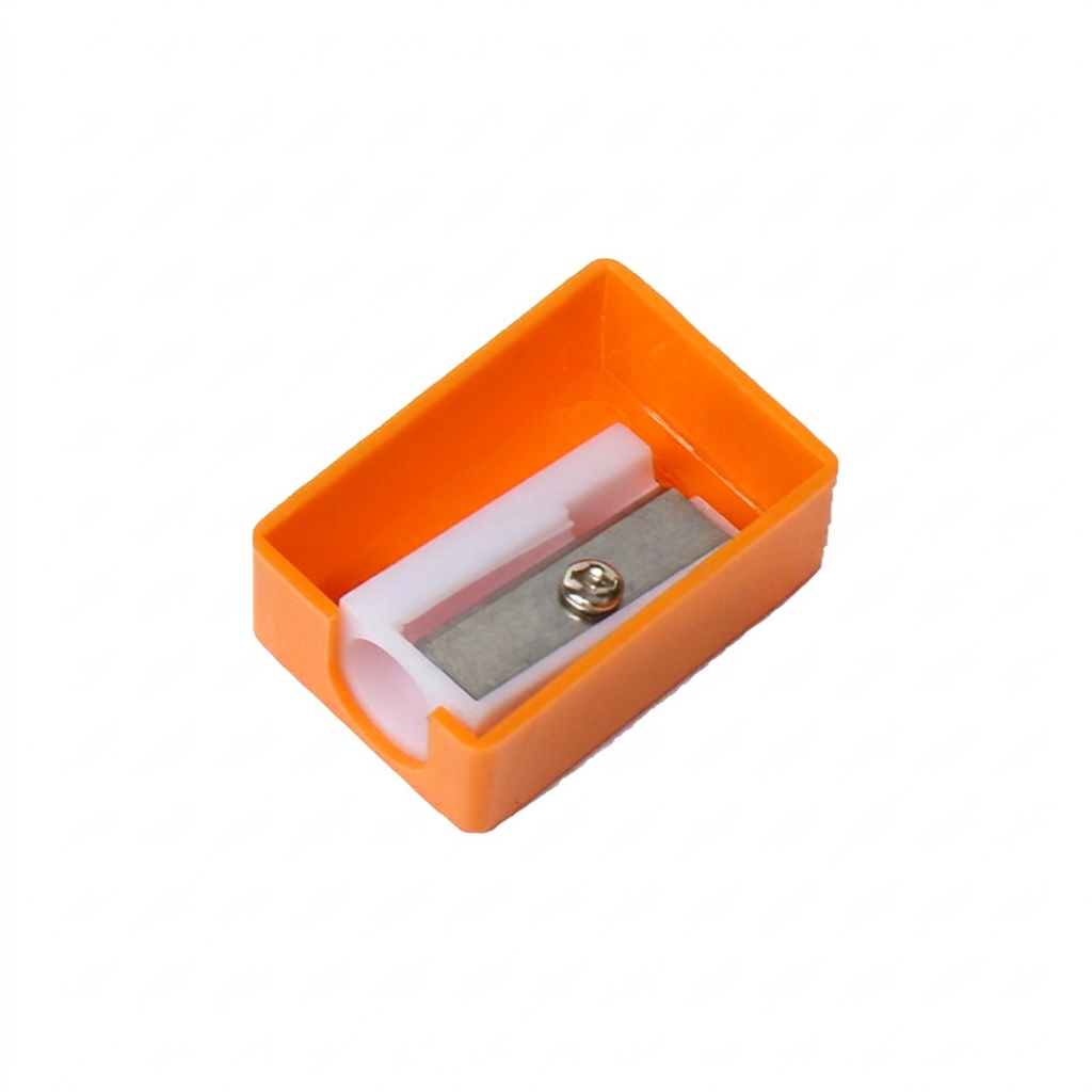 Plastic Pencil Sharpener with Shavings Container — view 2