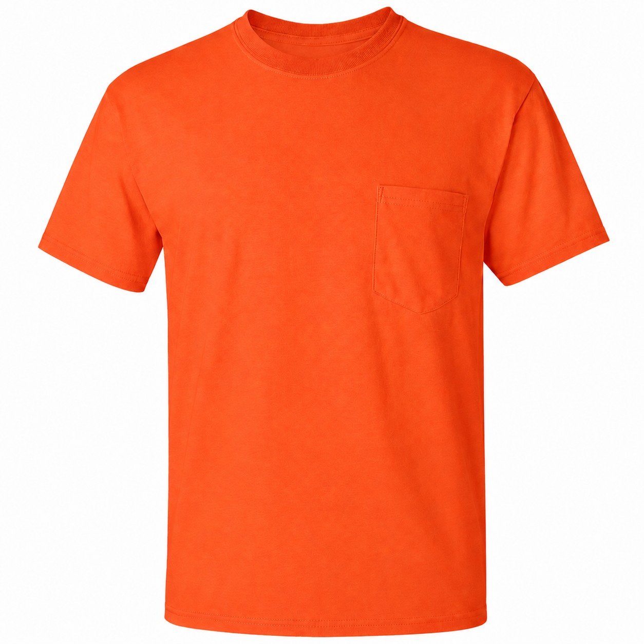 Pocket Cotton Crewneck T Shirt — view 2