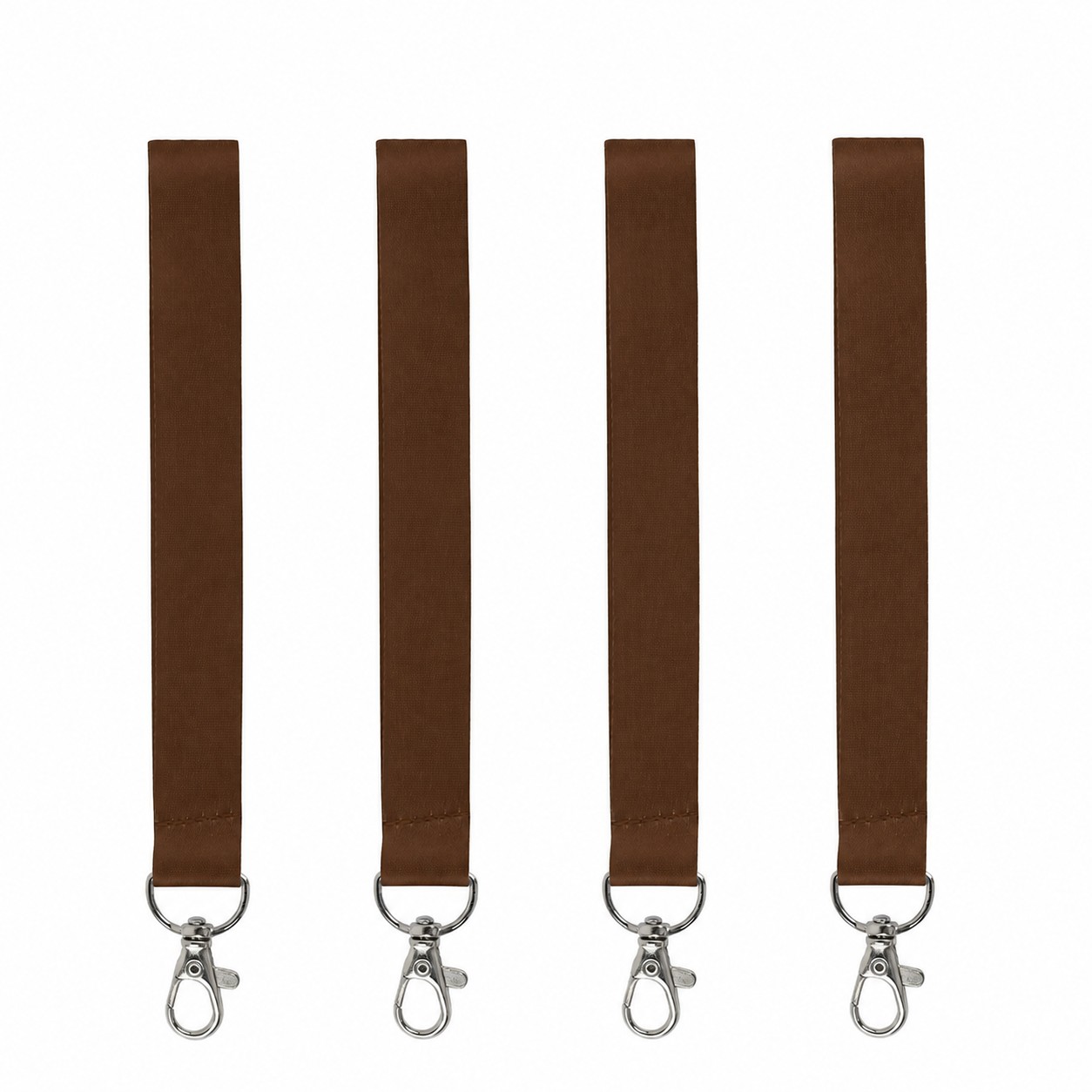 Polyester Wrist Keychain Strap — Brown