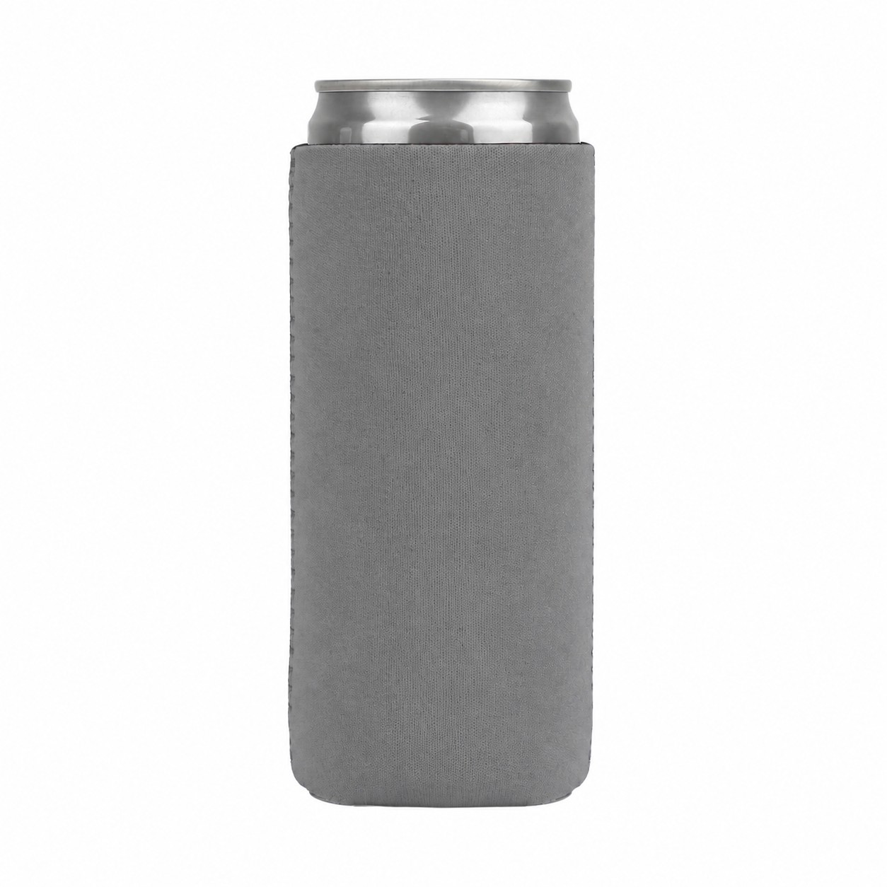 Slim Neoprene Can Cooler — Gray