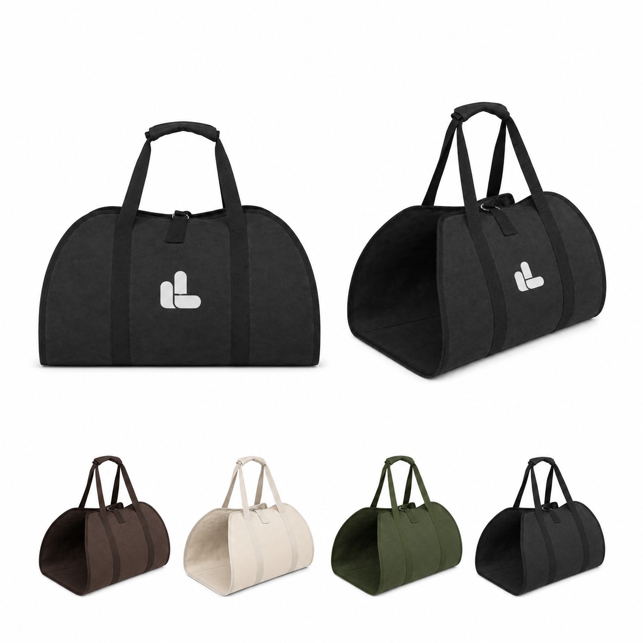 Firewood Carrier With Reinforced Nylon Straps