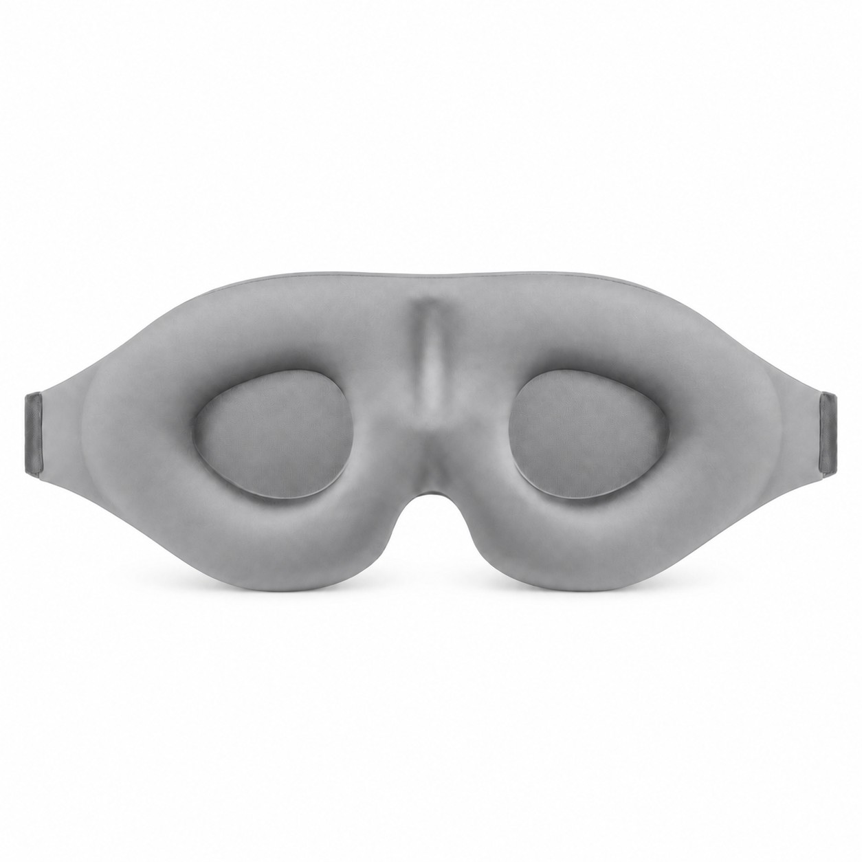 Contoured Blackout Fabric Sleep Mask — Gray