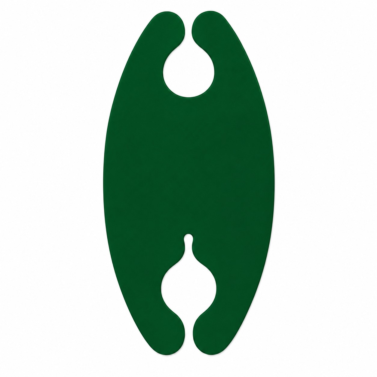 Oval Silicone Cord Wrap Organizer — Dark Green
