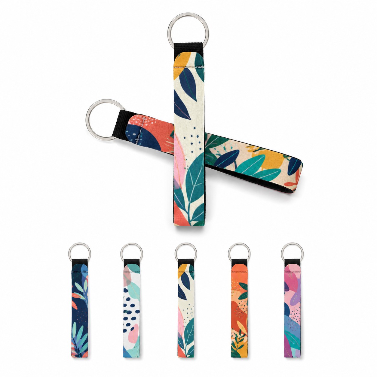 Synthetic Rubber Floating Wrist Keychain
