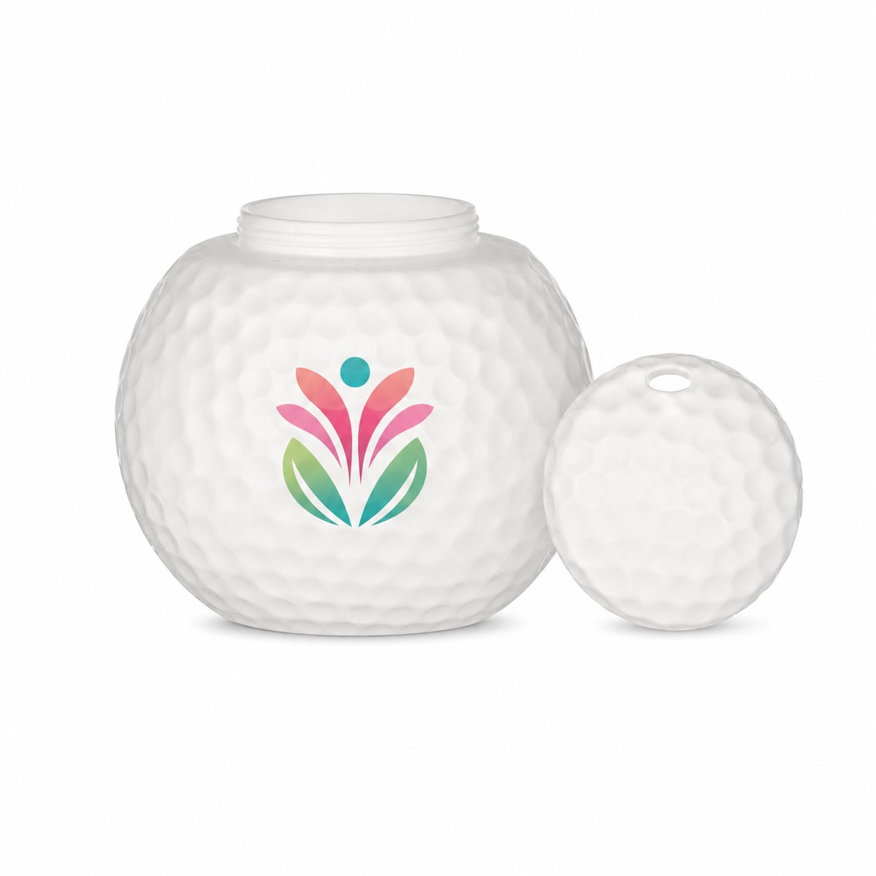 20 Oz Golf Ball Plastic Straw Cup