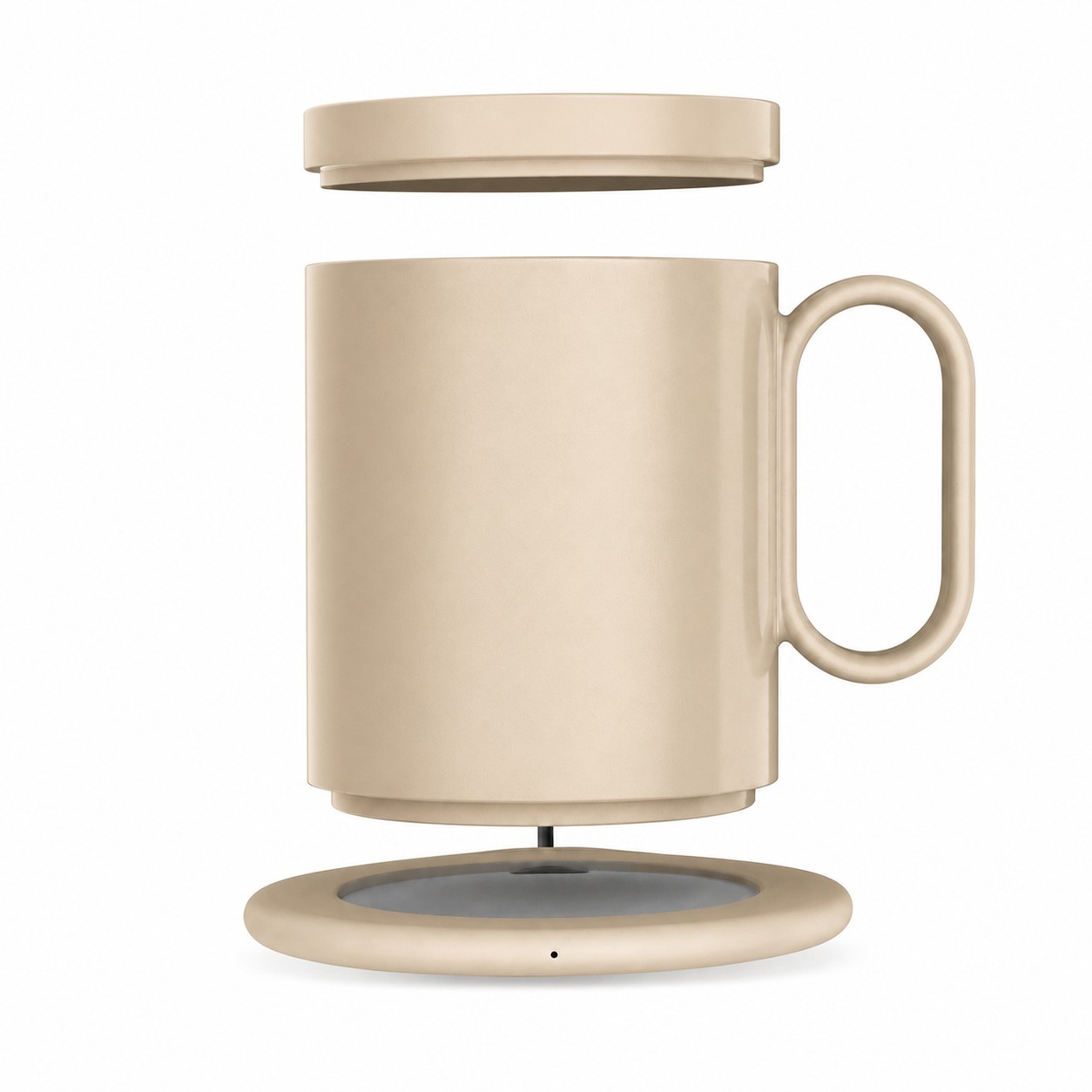 Desktop Warming Mug Charger Set — Natural Beige