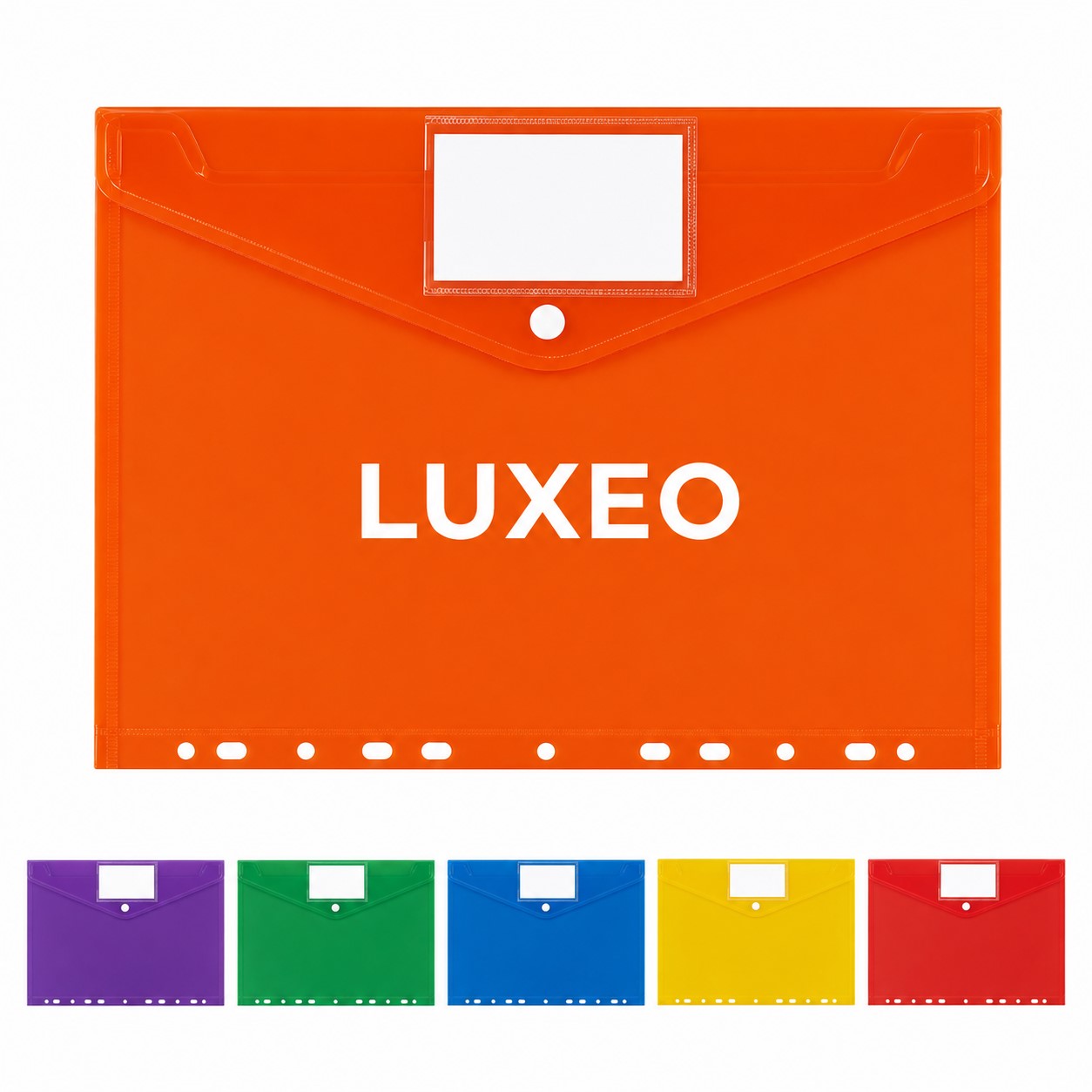 11-Hole Polypropylene Document Envelope