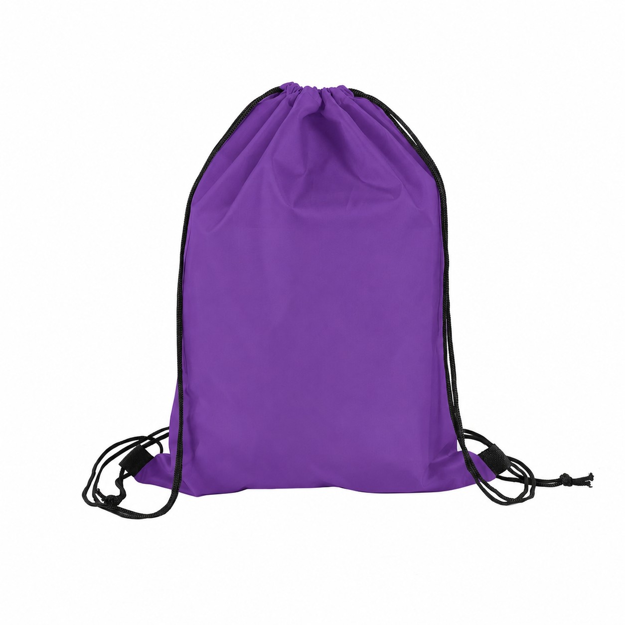 210D Polyester Drawstring Bag — Purple