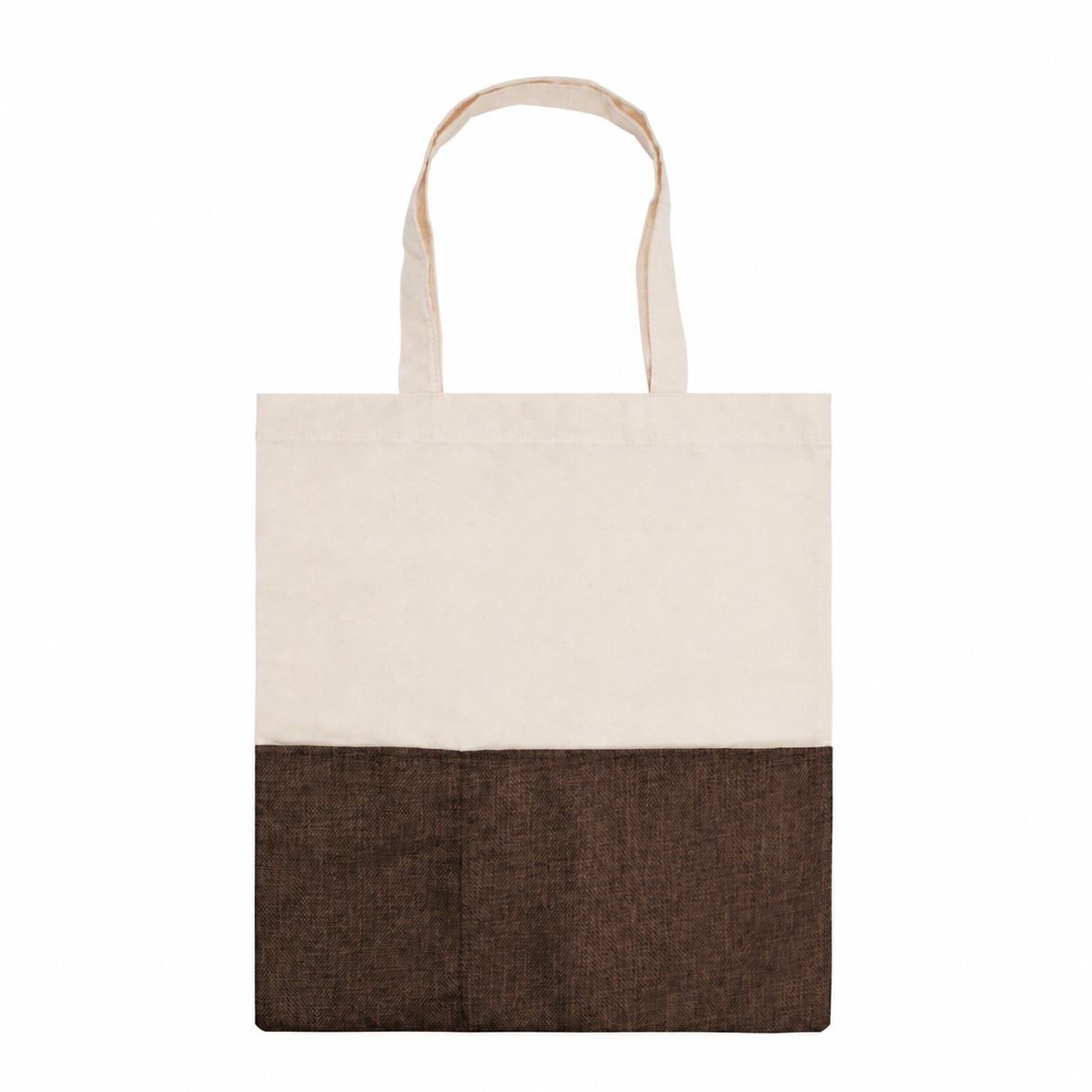 Cotton Tote Bag — Dark Brown