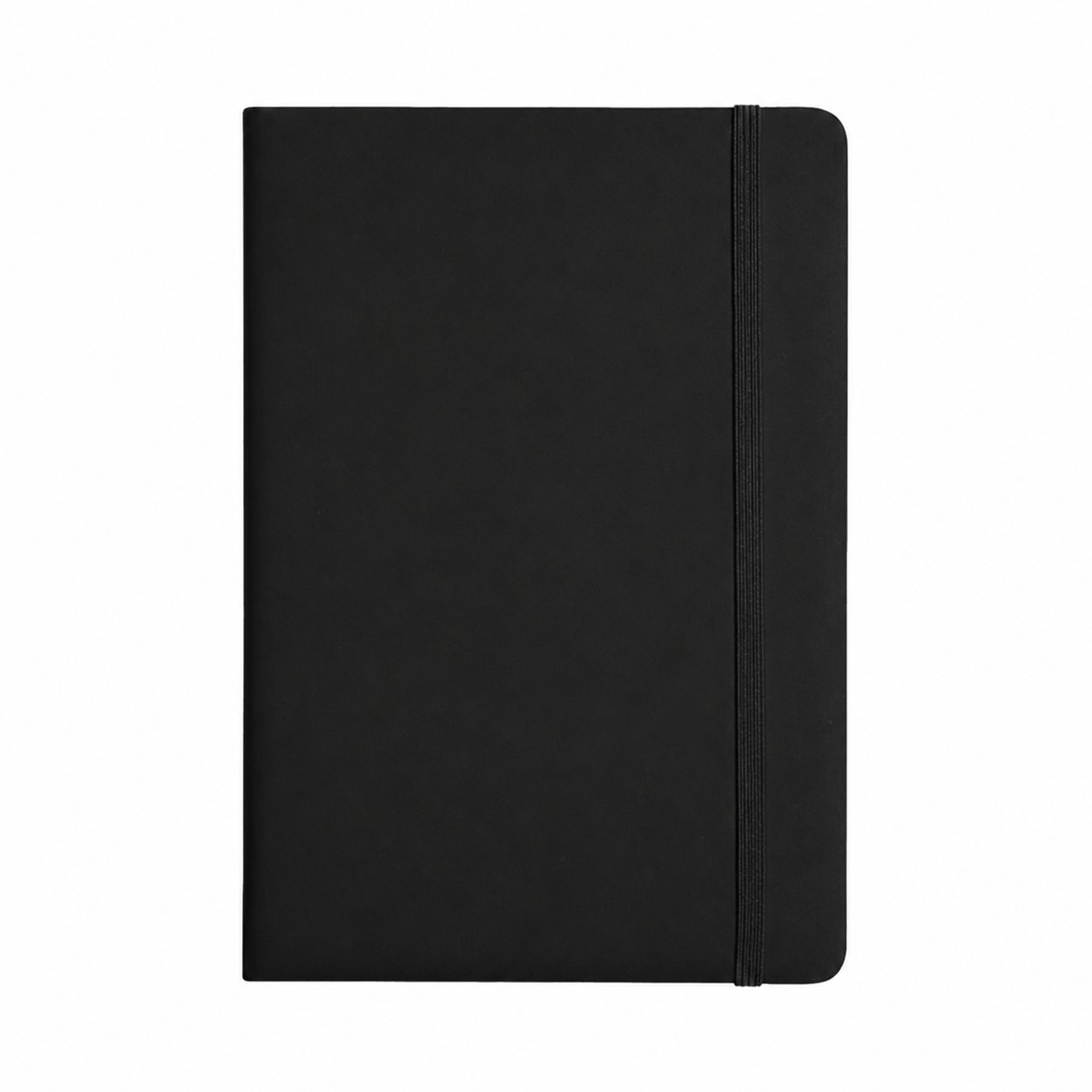 A5 PU Leather Hardcover Notebook — Black