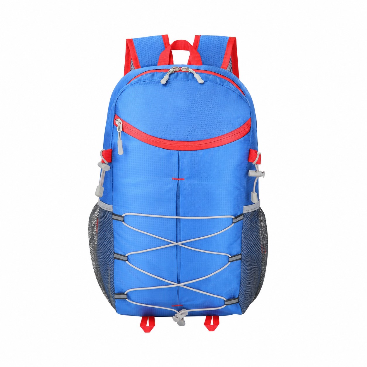 Foldable Shape Nylon Backpack — Blue