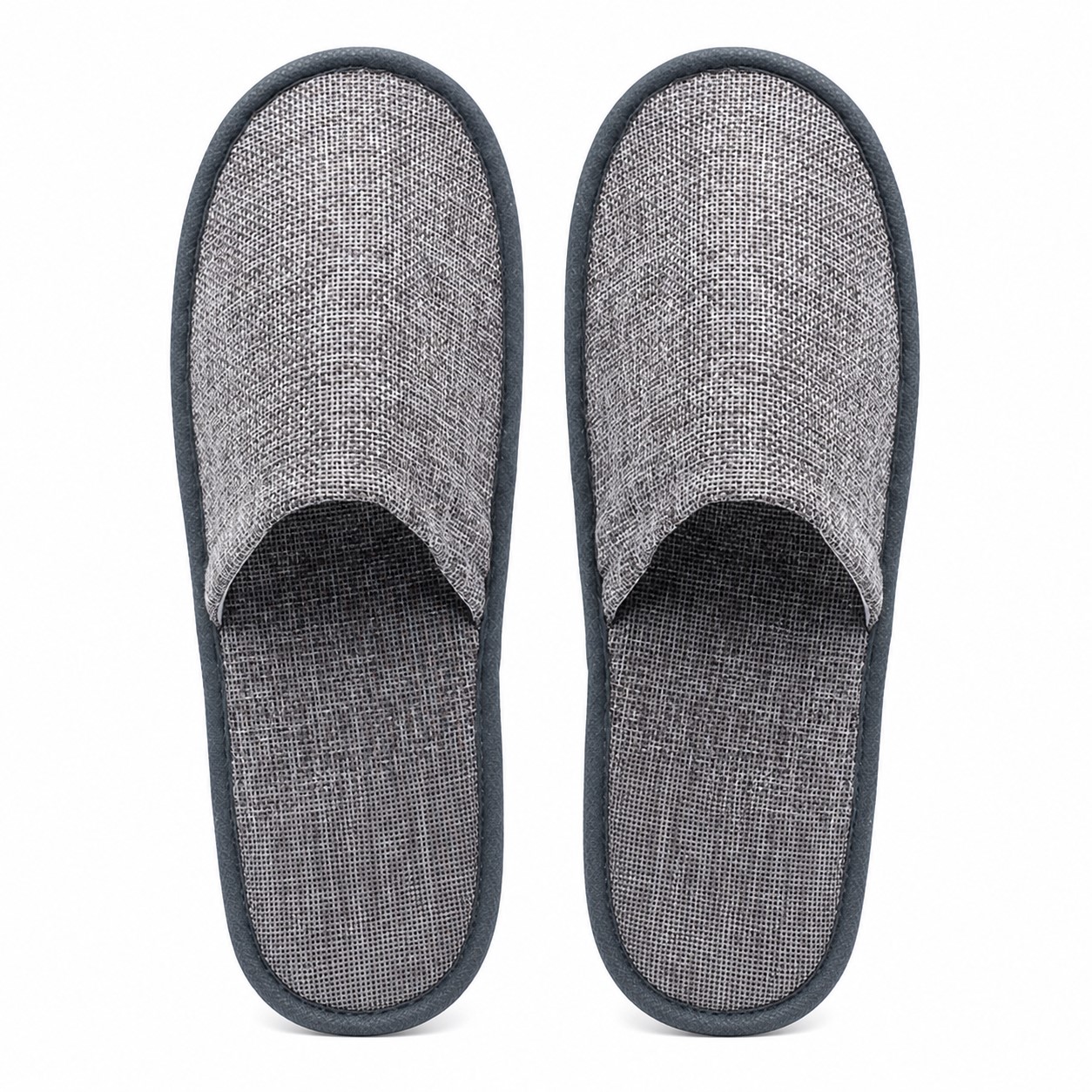 Closed Toe Linen EVA Guest Slippers — view 2