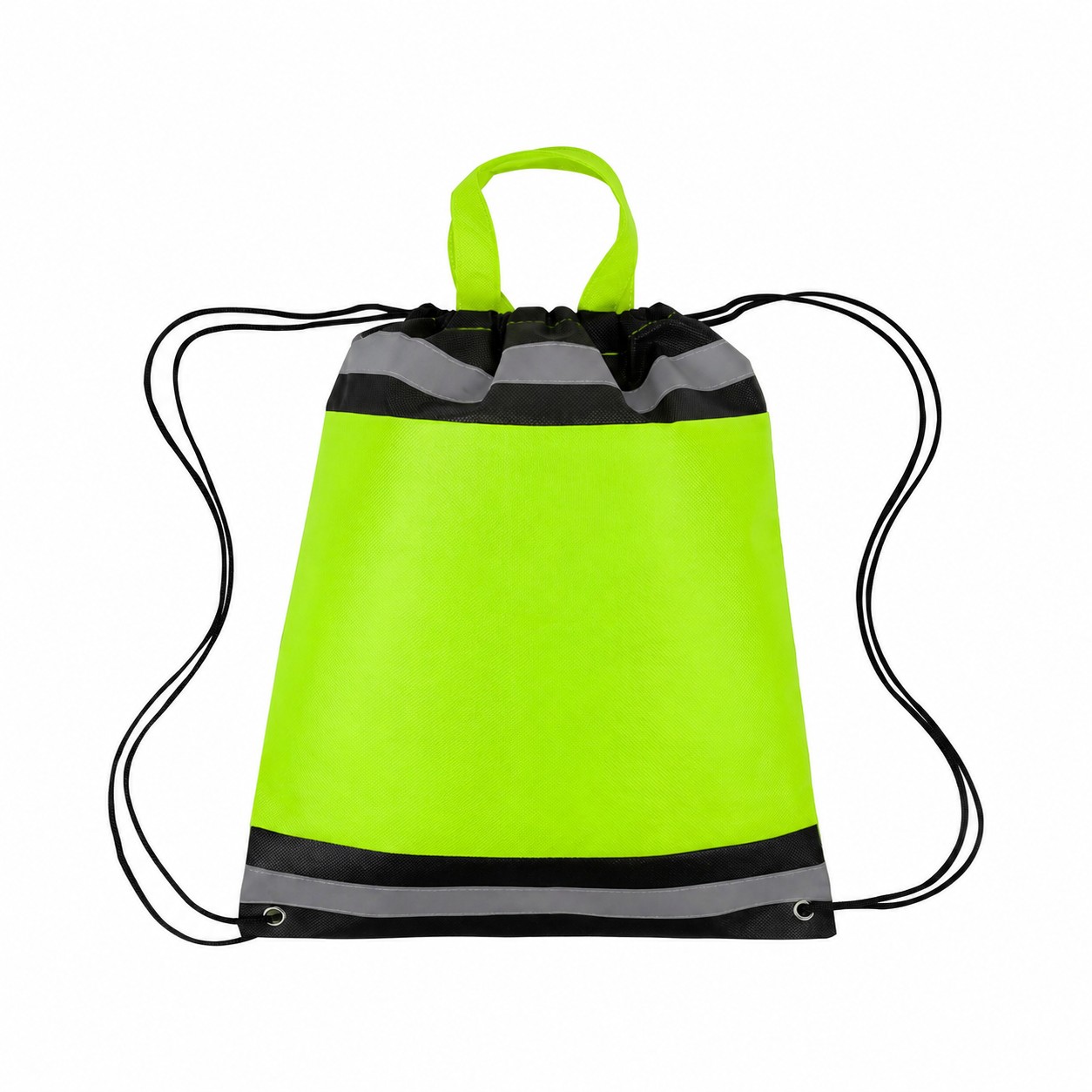Metal Eyelet Reflective Sportpack — Lime Green