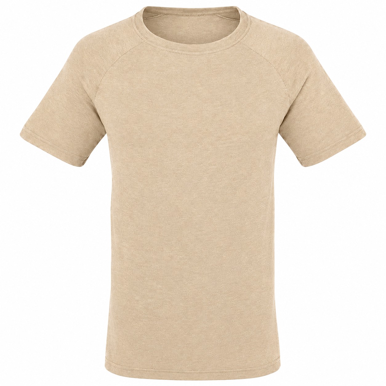 Men's CVC Raglan Jersey Shirt — Tan Beige