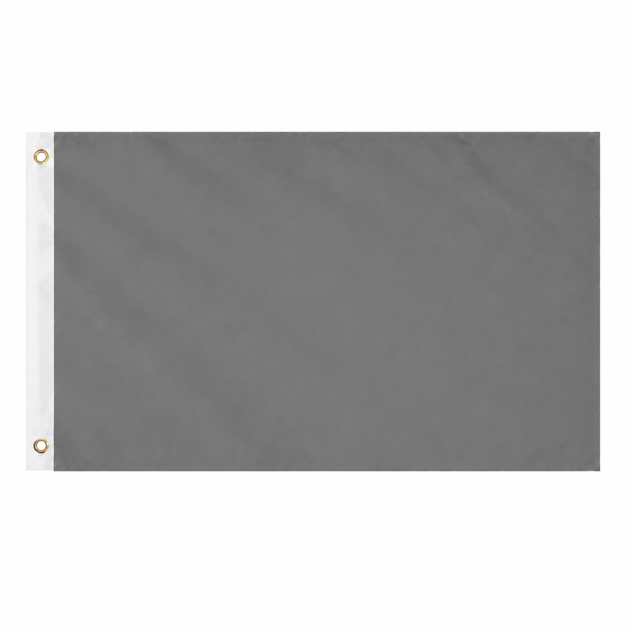3' Double Sided Polyester Flag — Pewter Gray