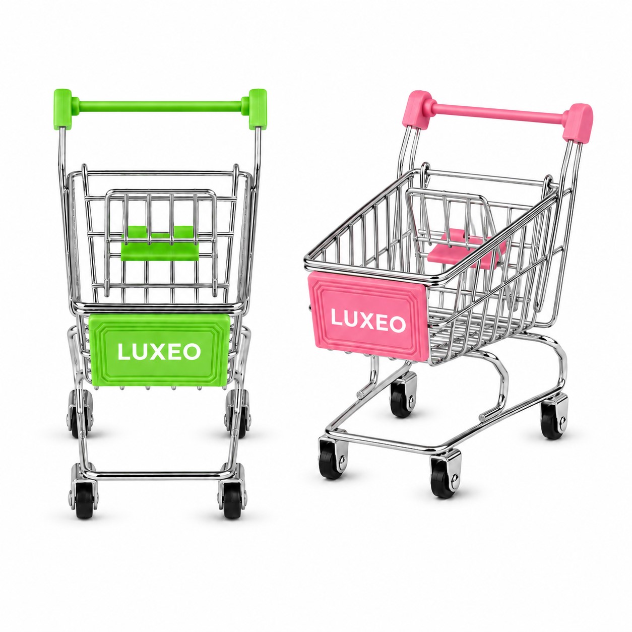 Mini Metal Grocery Cart Desktop Organizer