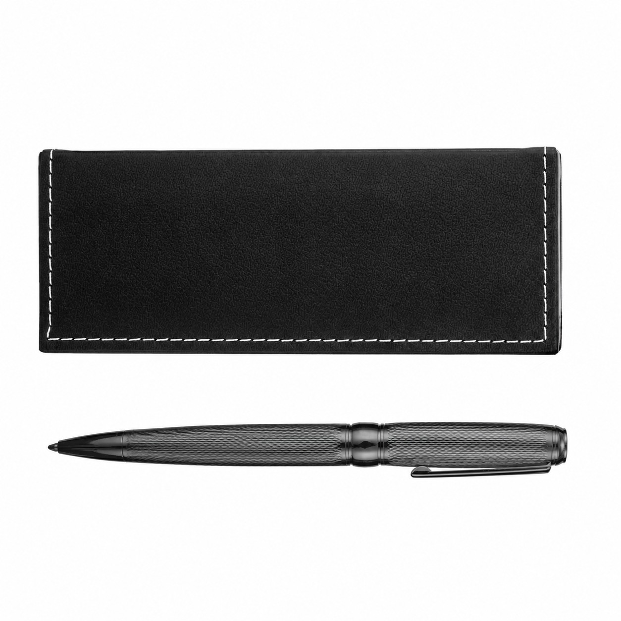 Aluminum Twist Pen Gift Set — Black/Gray