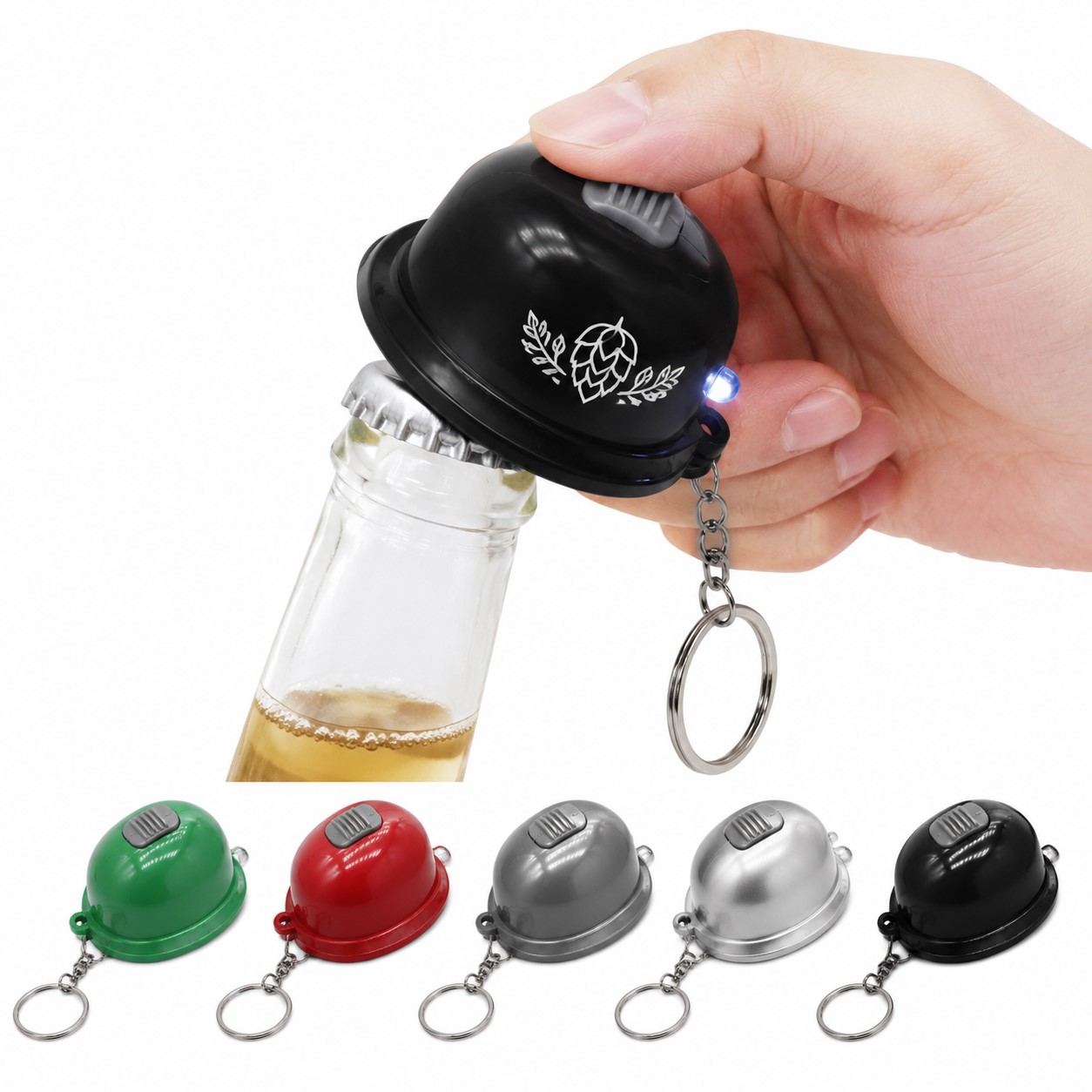 Mini Hard Hat Light Bottle Opener