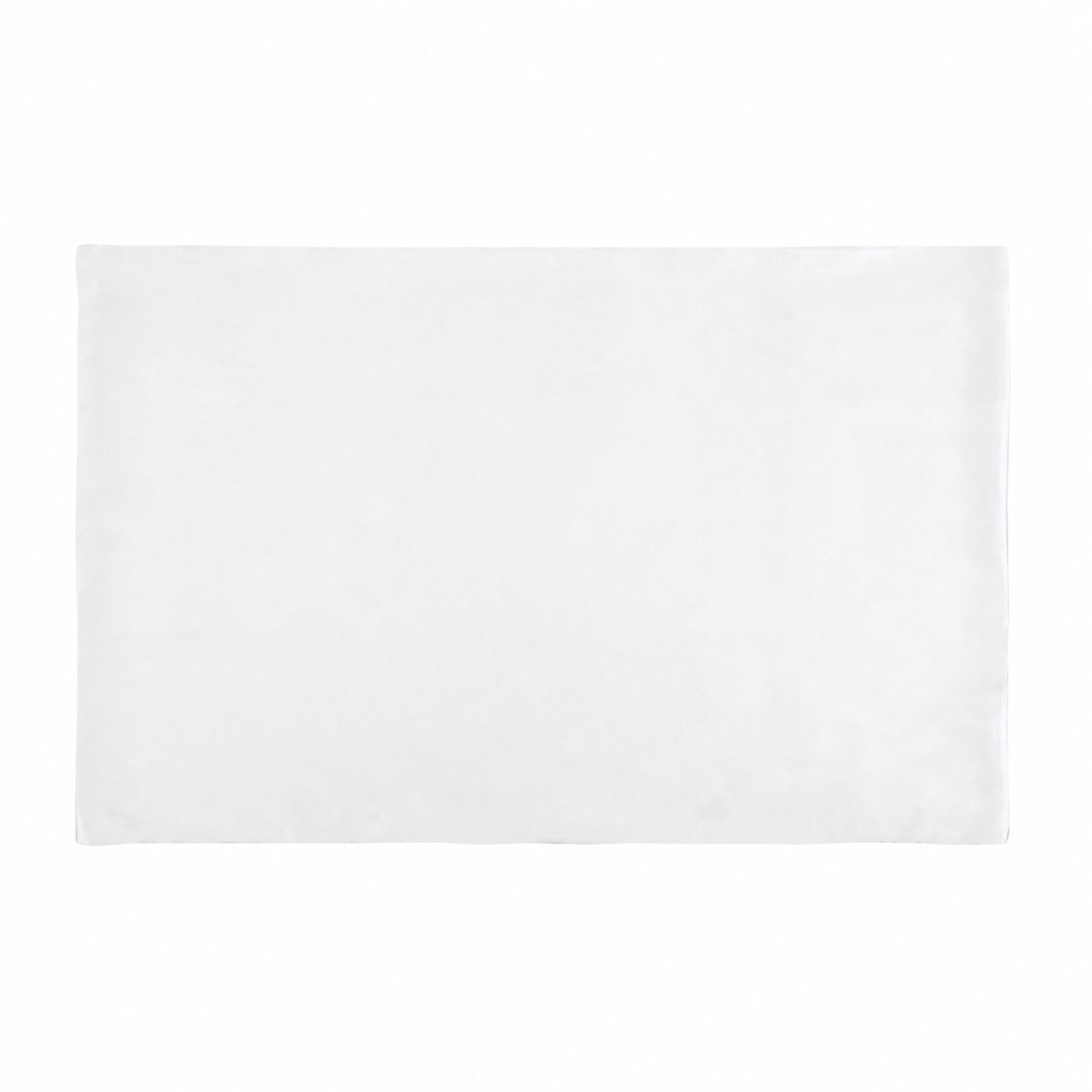 Envelope Closure Satin Pillowcase — White