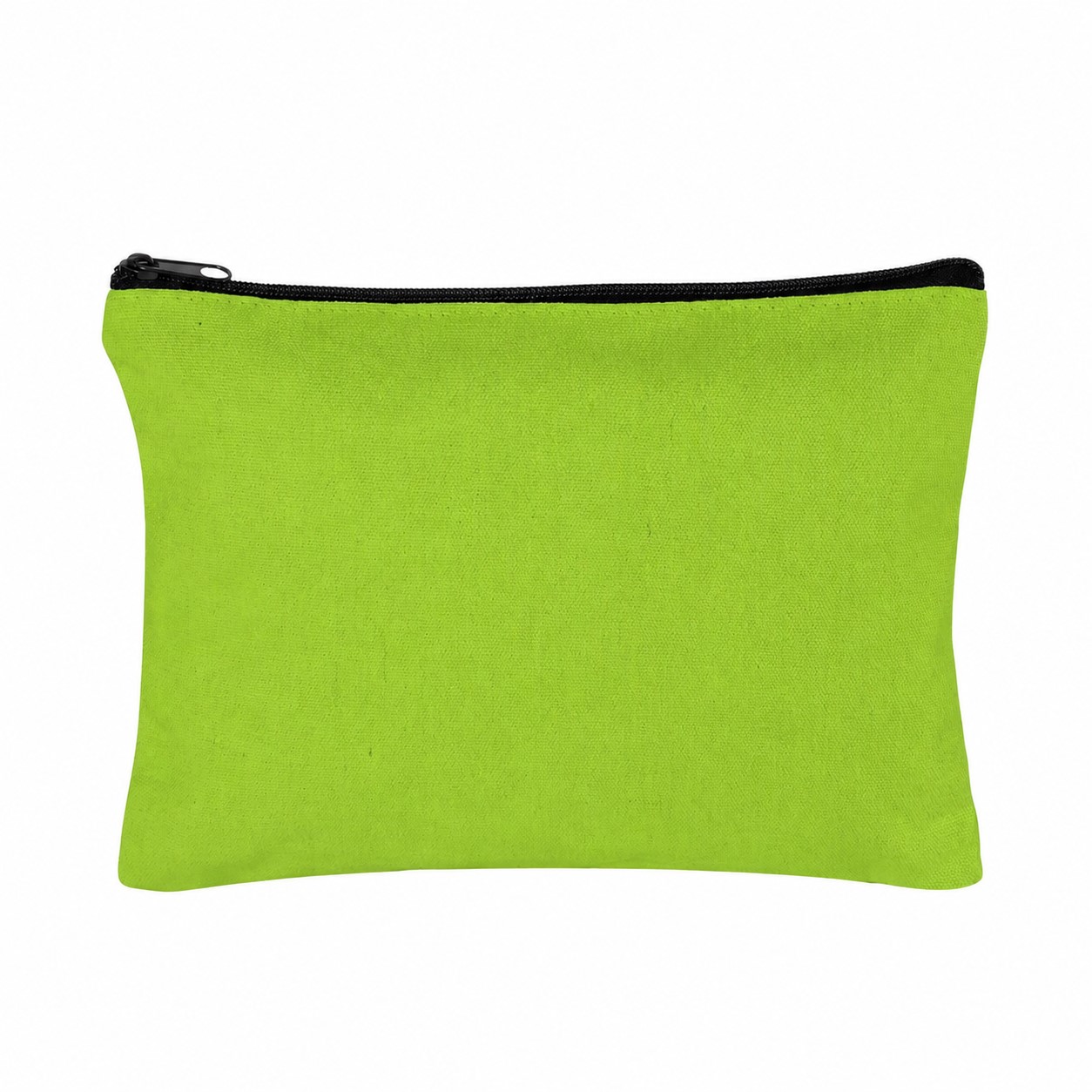 Canvas 11" Makeup Bag — Lime Green