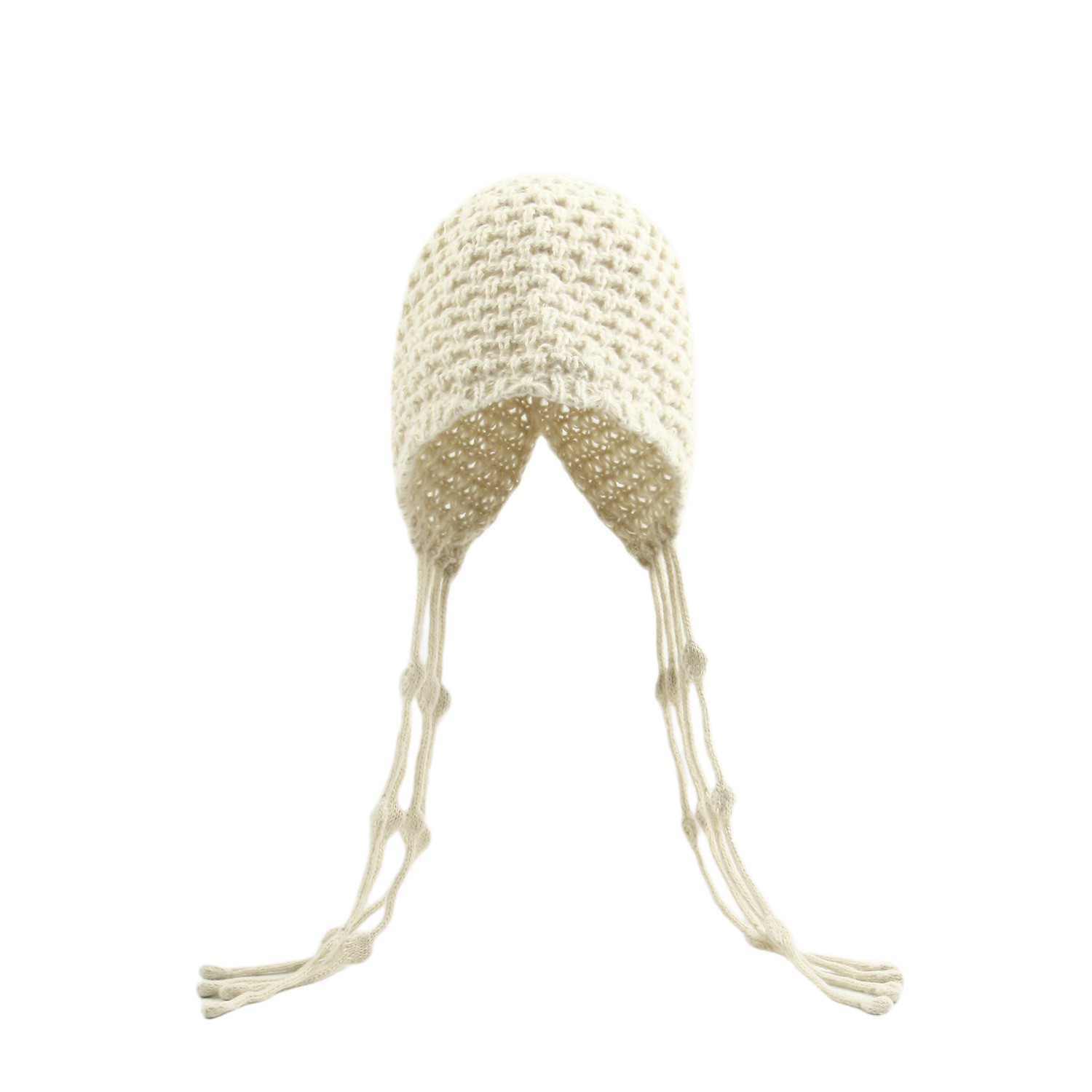 Polyester Crochet Tassel Beanie — view 2